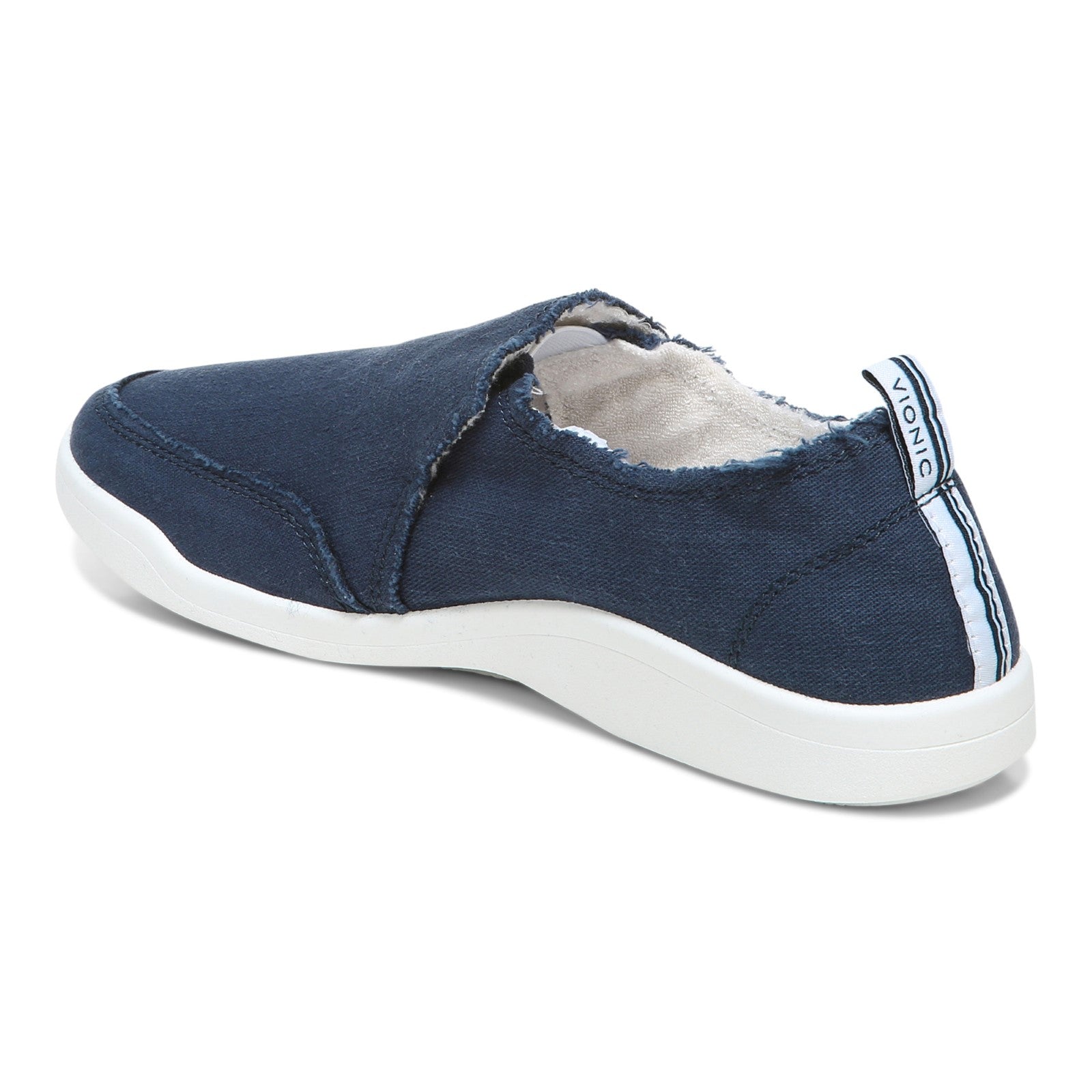 Vionic Malibu Women's Slip-on Comfort Shoe - Navy - Back angle