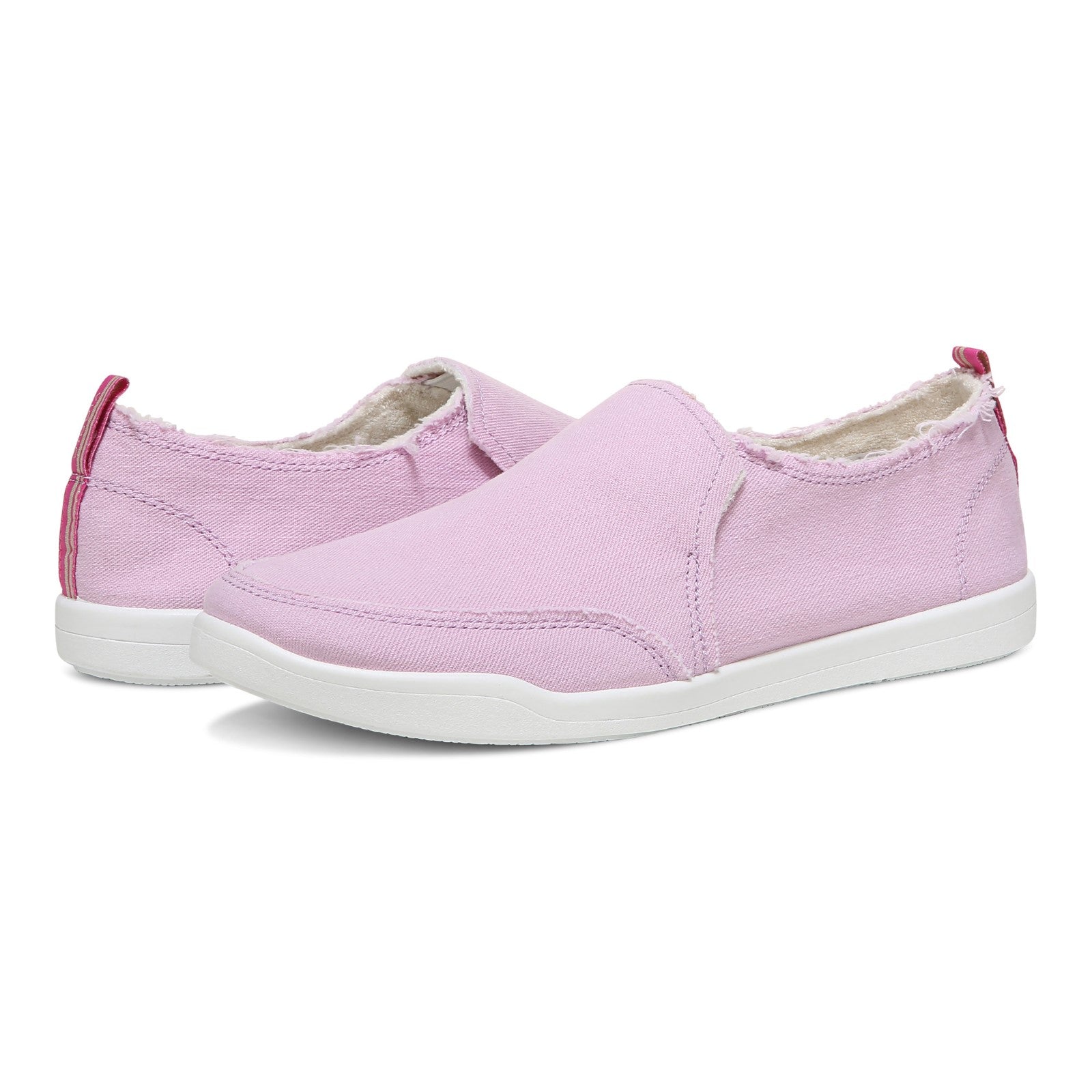 Vionic Malibu Women's Slip-on Comfort Shoe - Viola - pair left angle