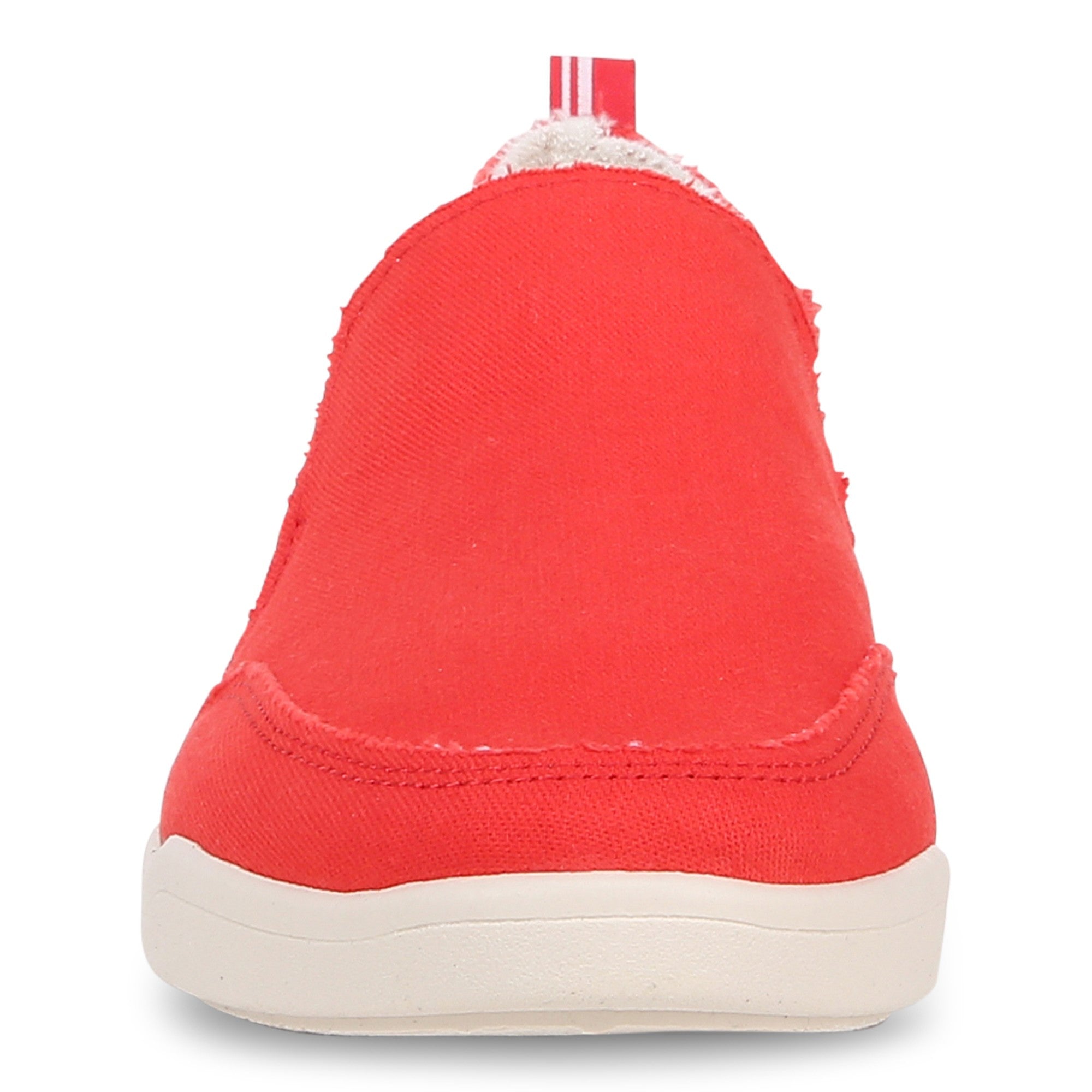 Vionic Malibu Women's Slip-on Comfort Shoe - Red Canvas - Front