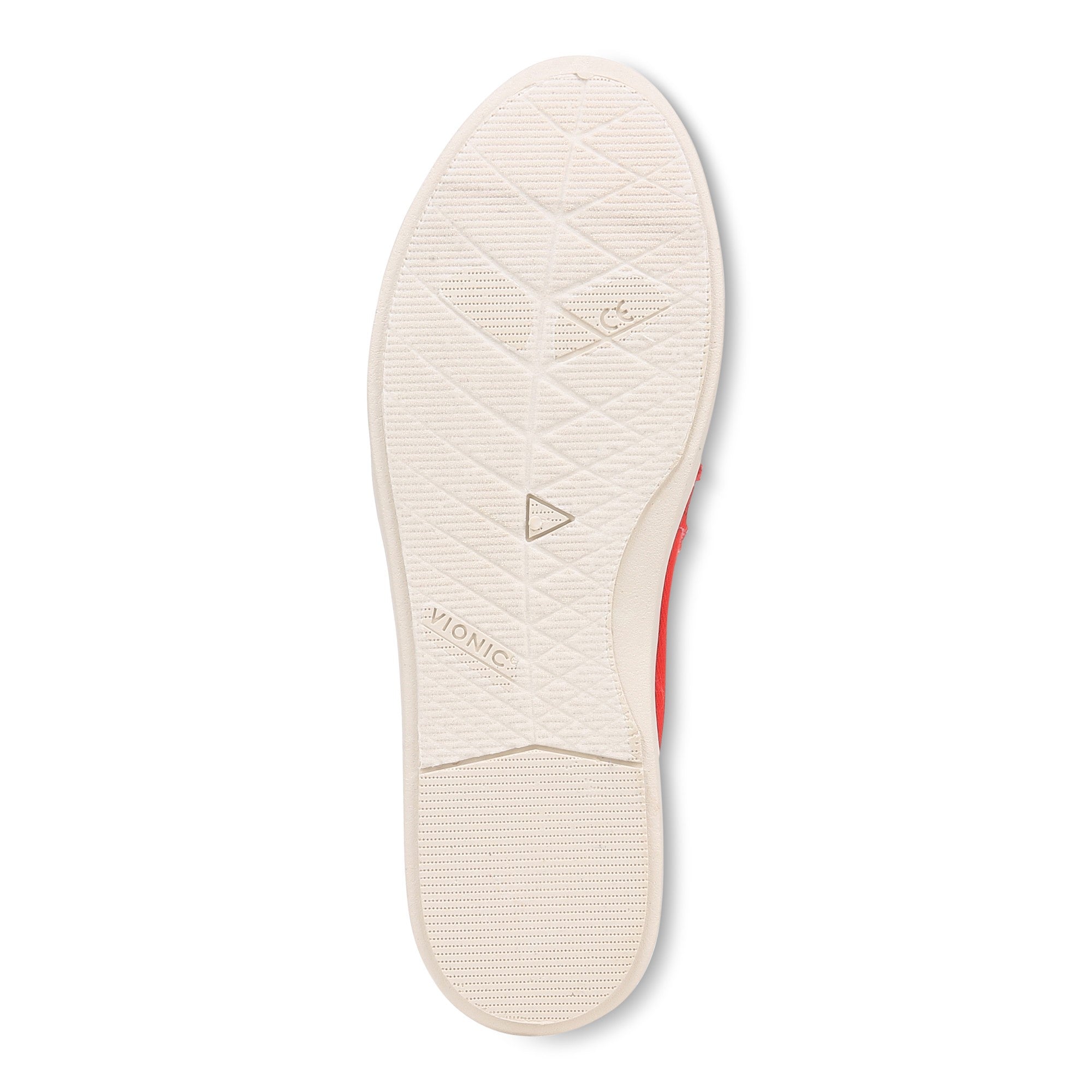 Vionic Malibu Women's Slip-on Comfort Shoe - Red Canvas - Bottom