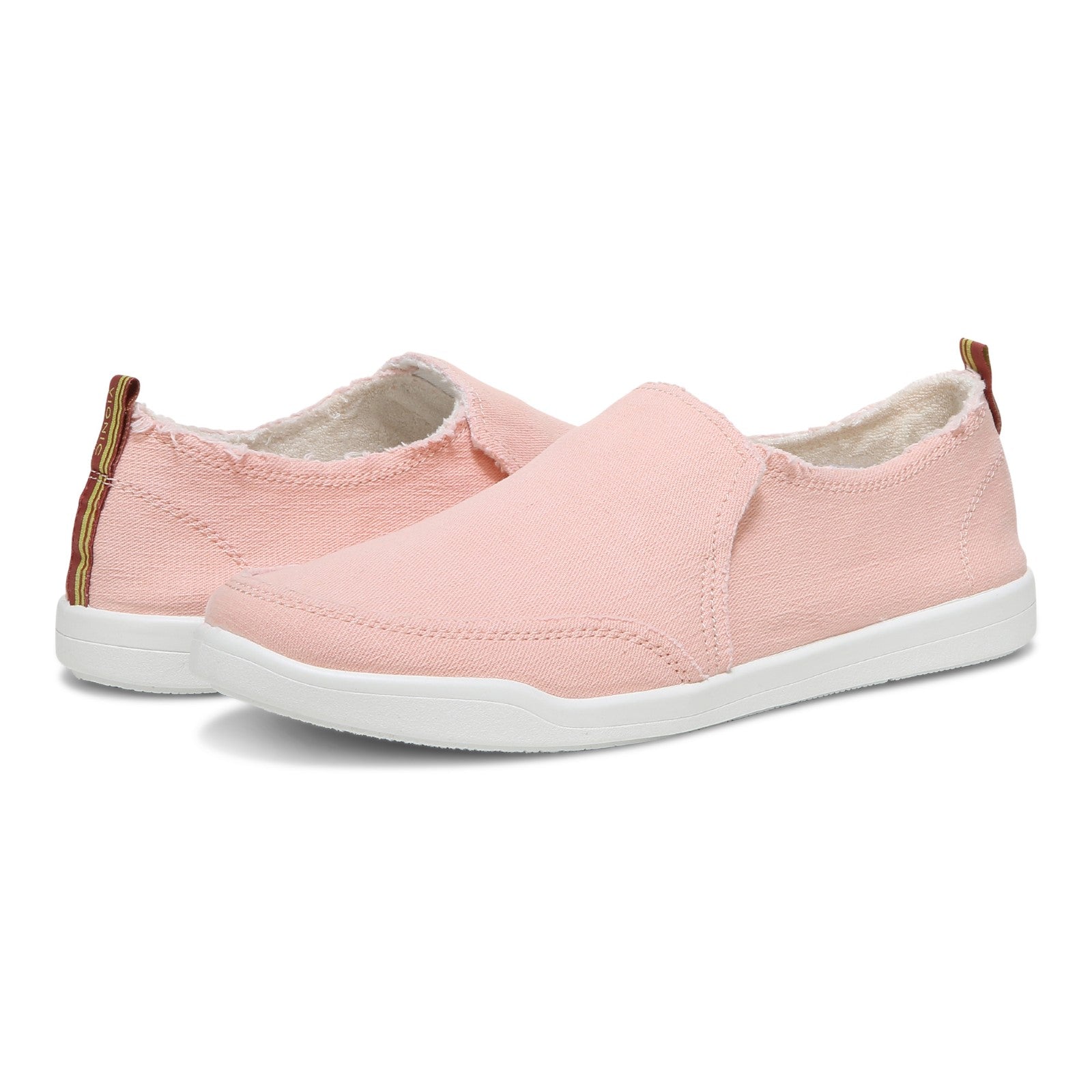 Vionic Malibu Women's Slip-on Comfort Shoe - Roze - pair left angle