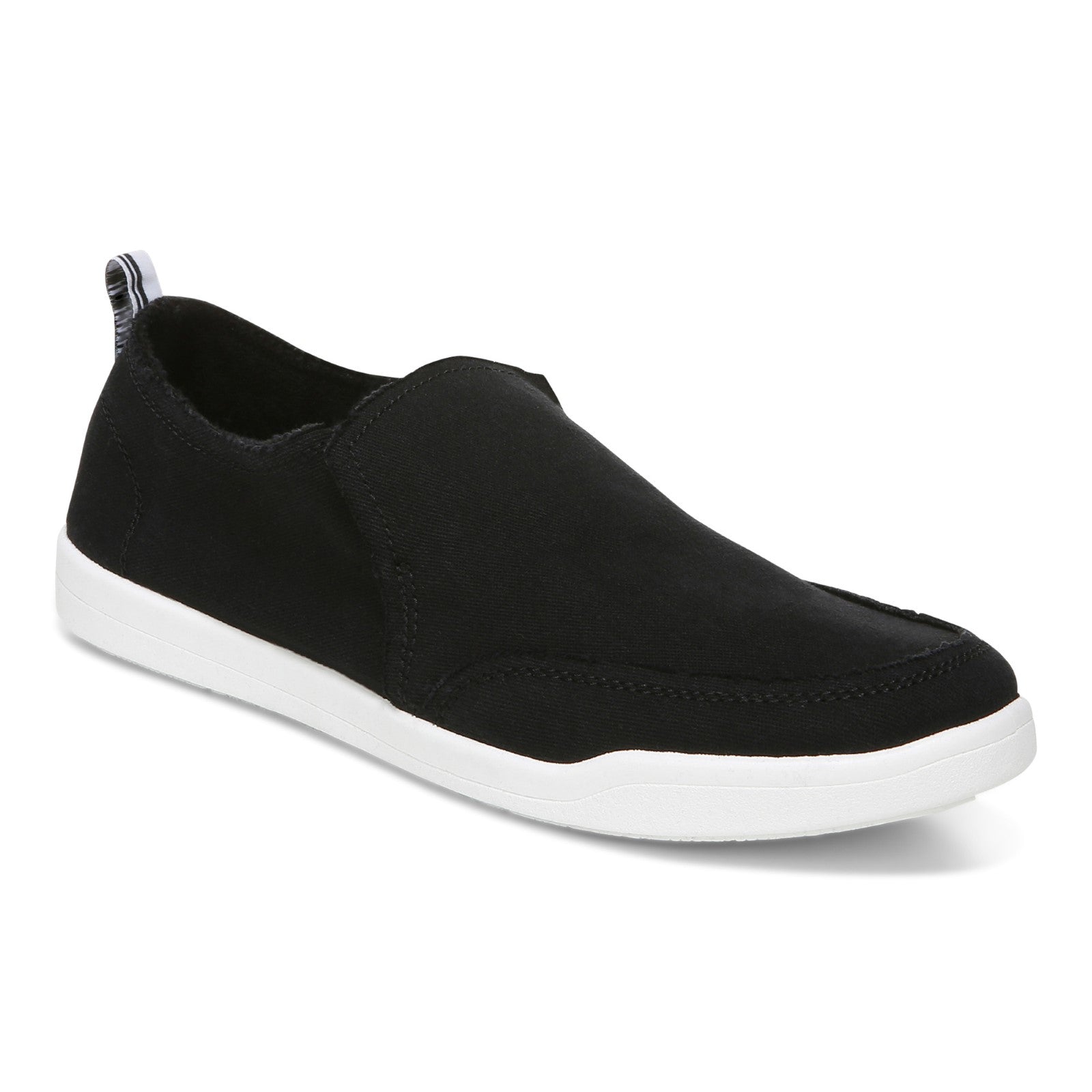 Vionic Malibu Women's Slip-on Comfort Shoe - Black Canvas - PRI-med