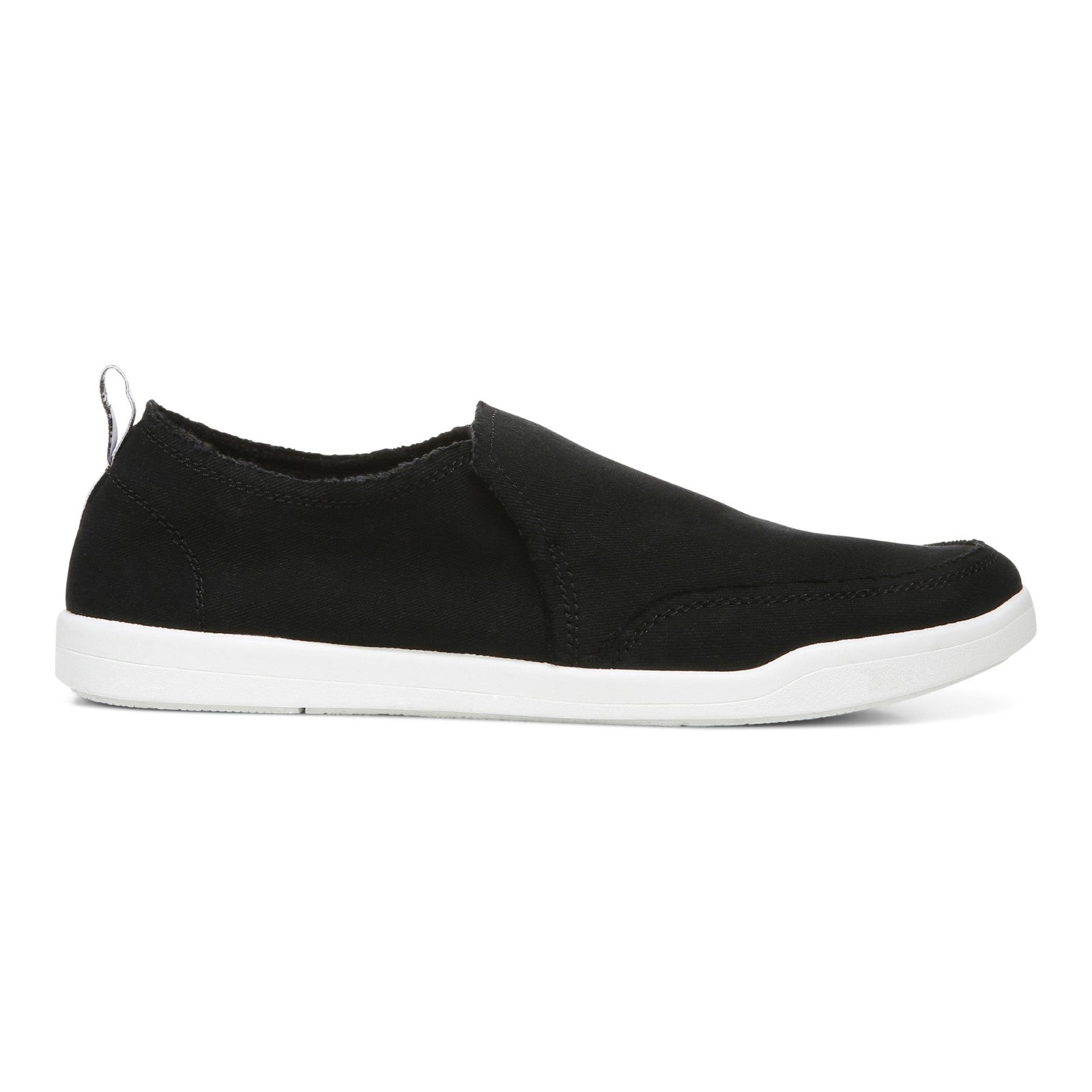 Vionic Malibu Women's Slip-on Comfort Shoe - Black Canvas - SDR-med