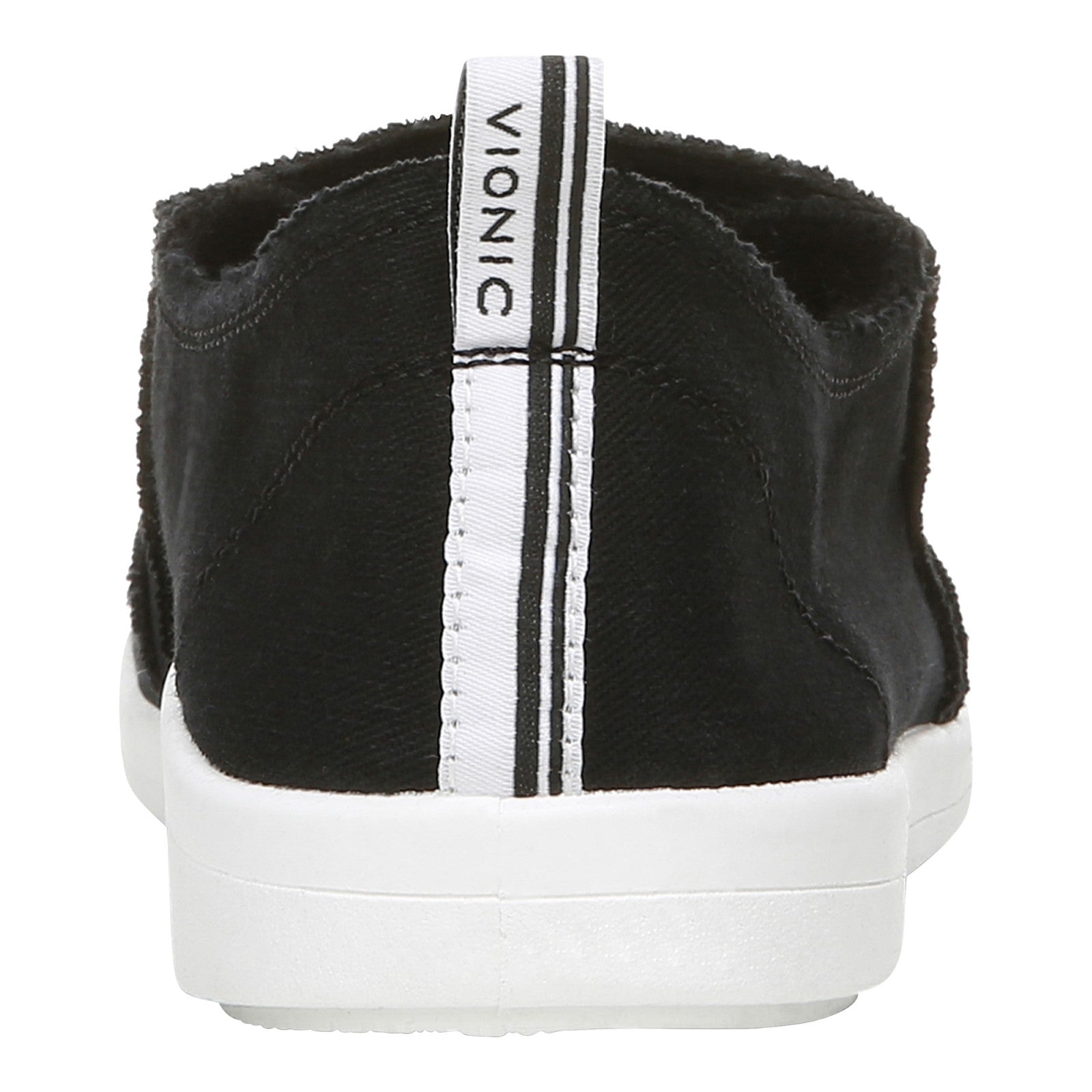 Vionic Malibu Women's Slip-on Comfort Shoe - Black Canvas - VIK-med
