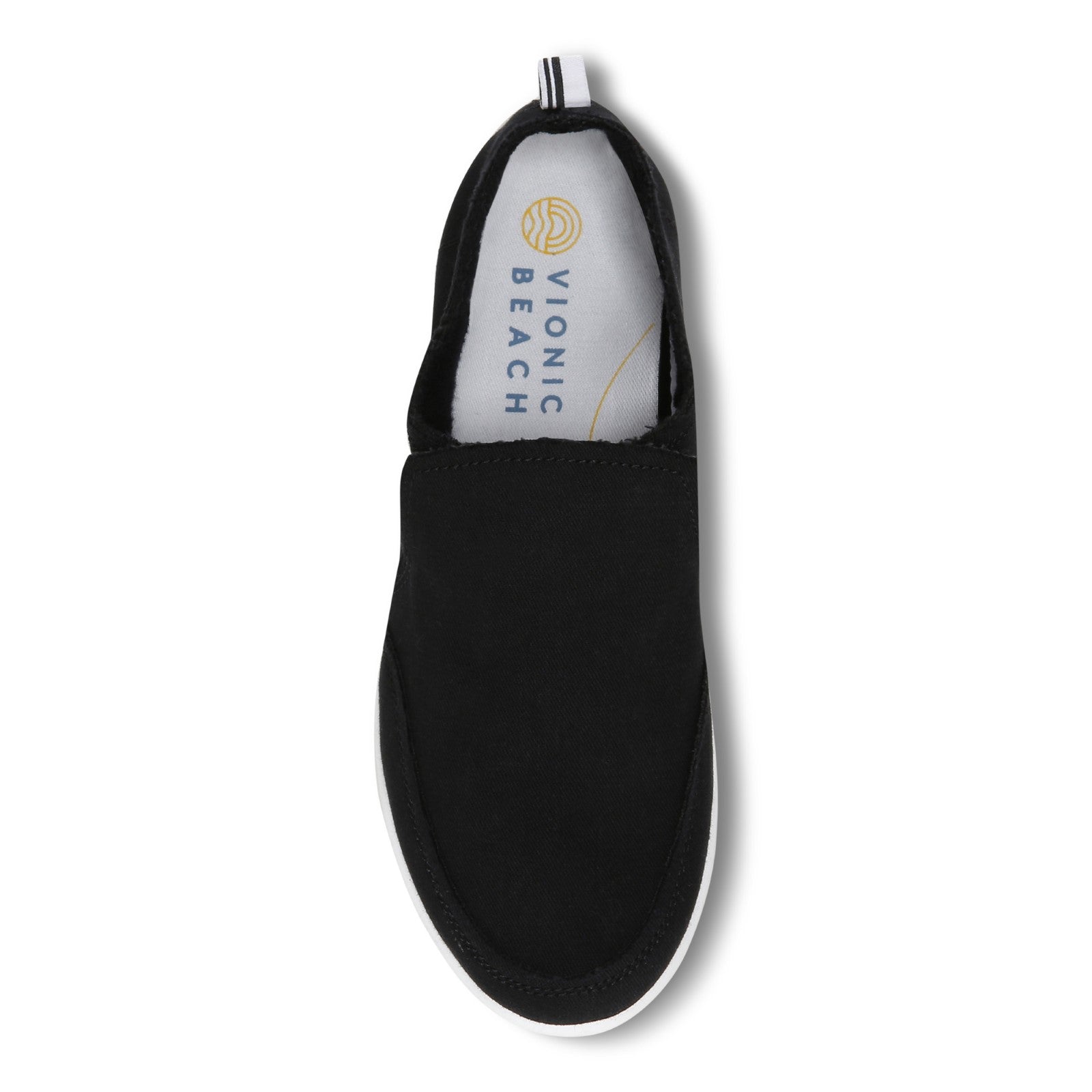 Vionic Malibu Women's Slip-on Comfort Shoe - Black Canvas - VIT-med