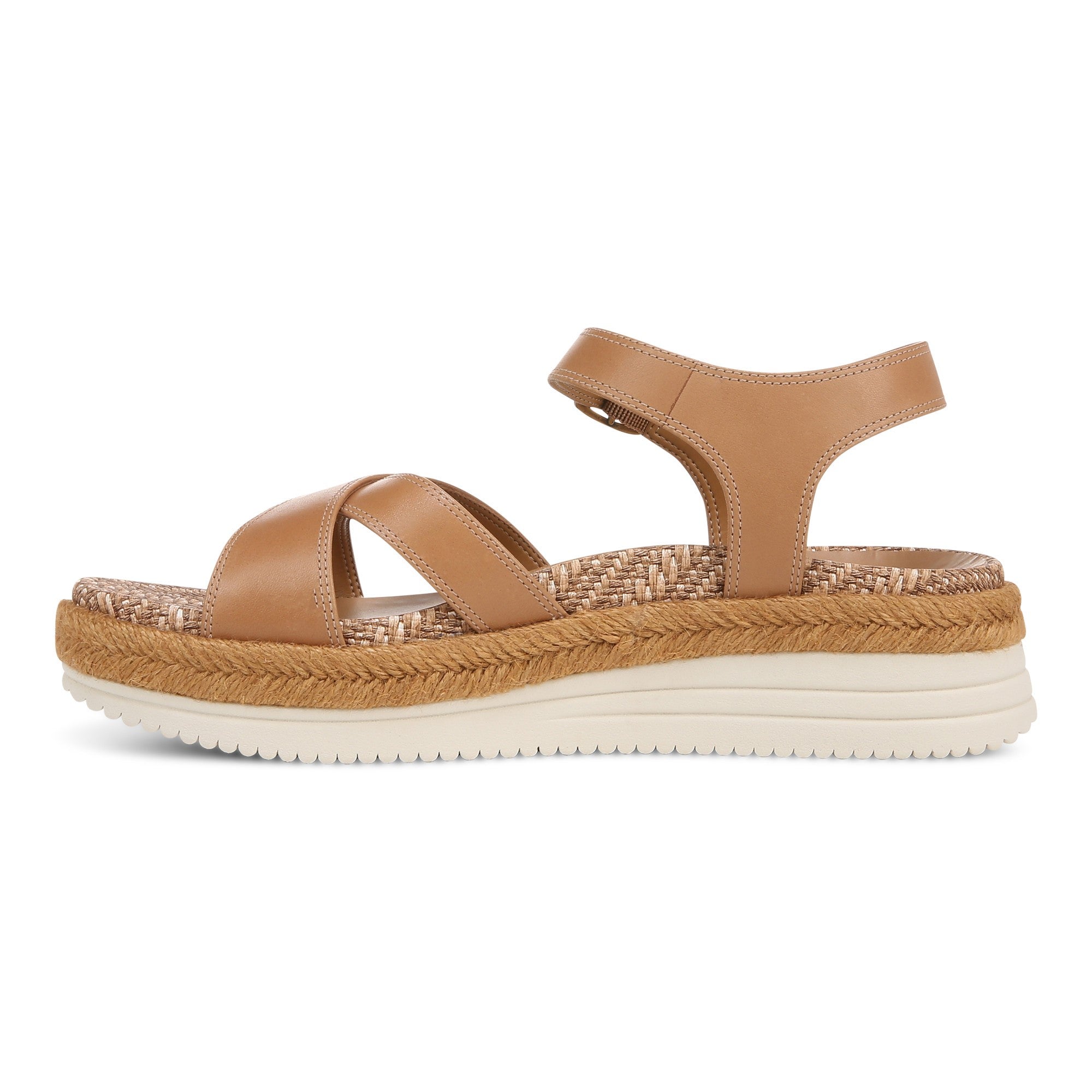 Vionic Mar Women's Platform Wedge Sandal - Camel - Left Side