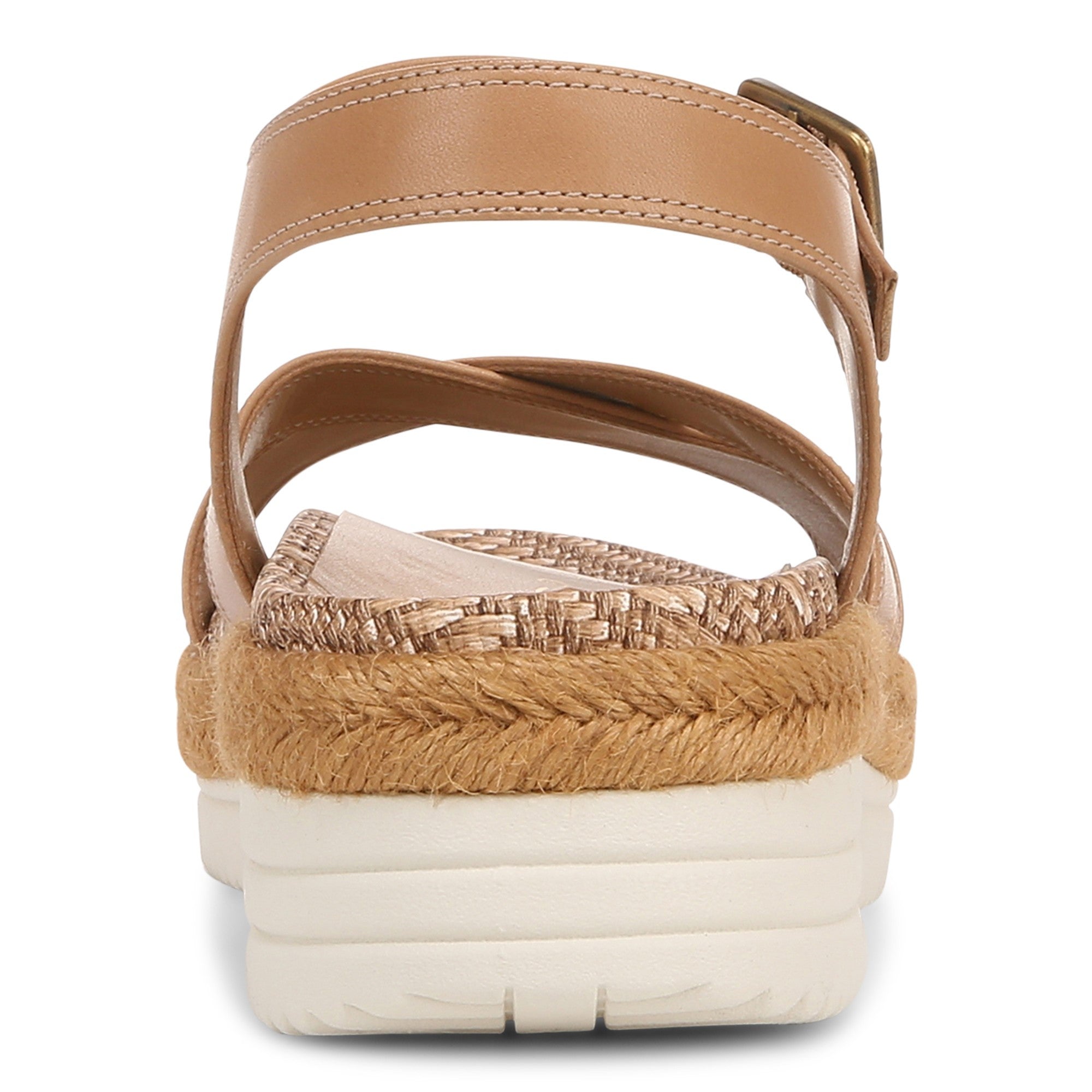 Vionic Mar Women's Platform Wedge Sandal - Camel - Back