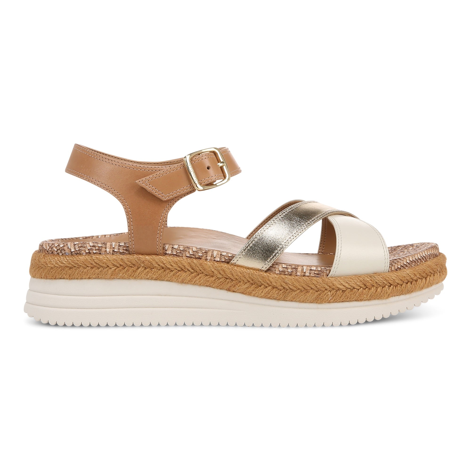 Vionic Mar Women's Platform Wedge Sandal - Camel/gold - Right side