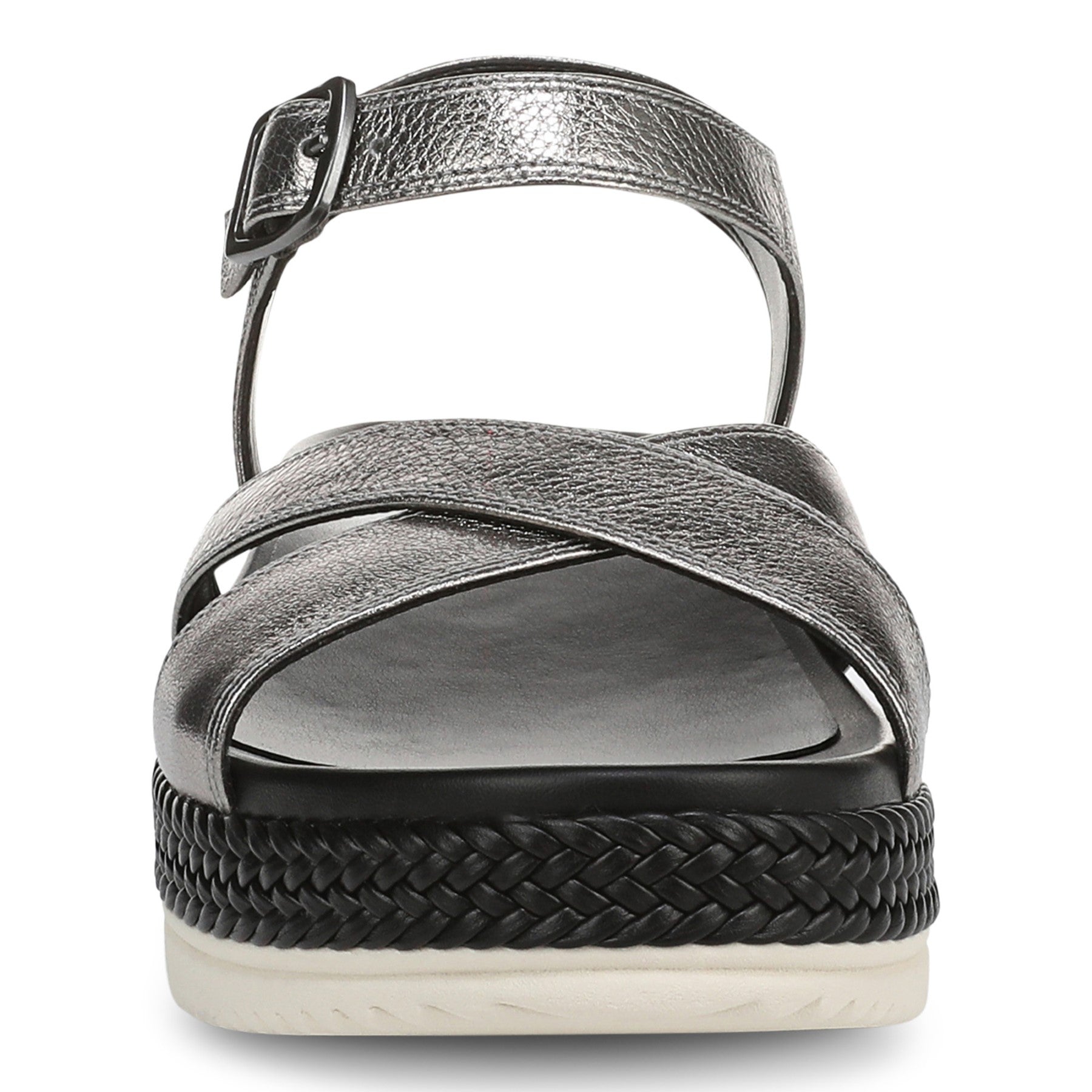 Vionic Mar Women's Platform Wedge Sandal - Pewter - Front