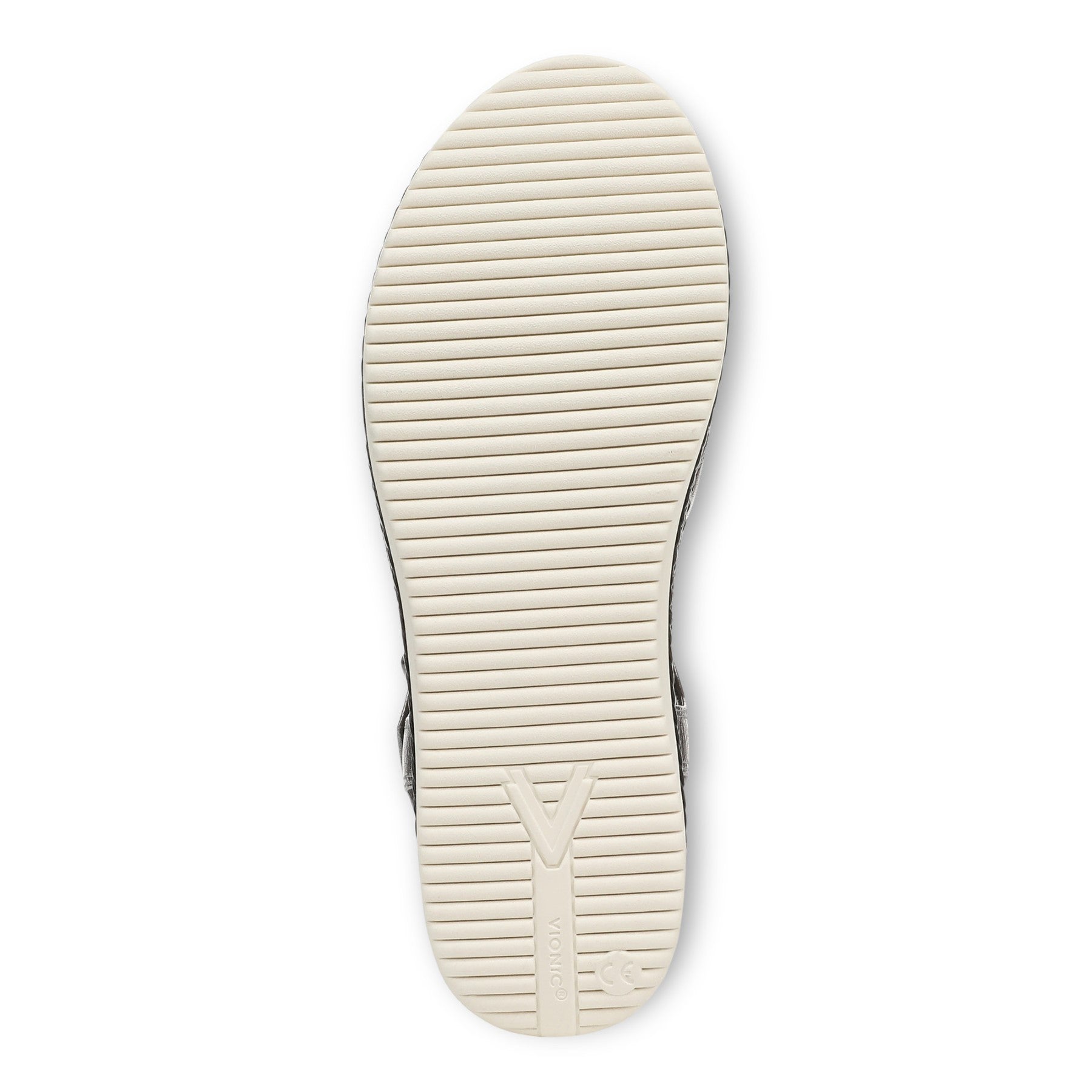 Vionic Mar Women's Platform Wedge Sandal - Pewter - Bottom