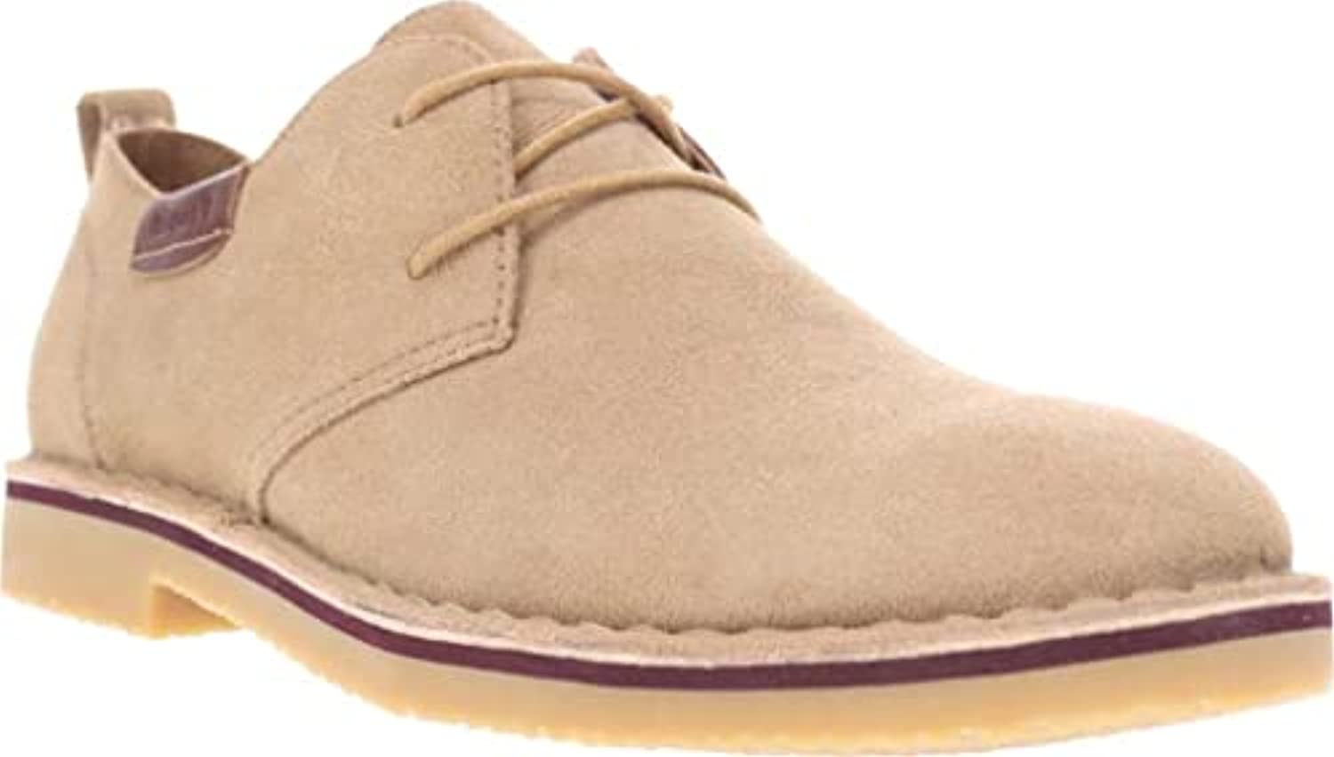 Propet Finn Men's Suede Oxford Shoes - Desert Camel
