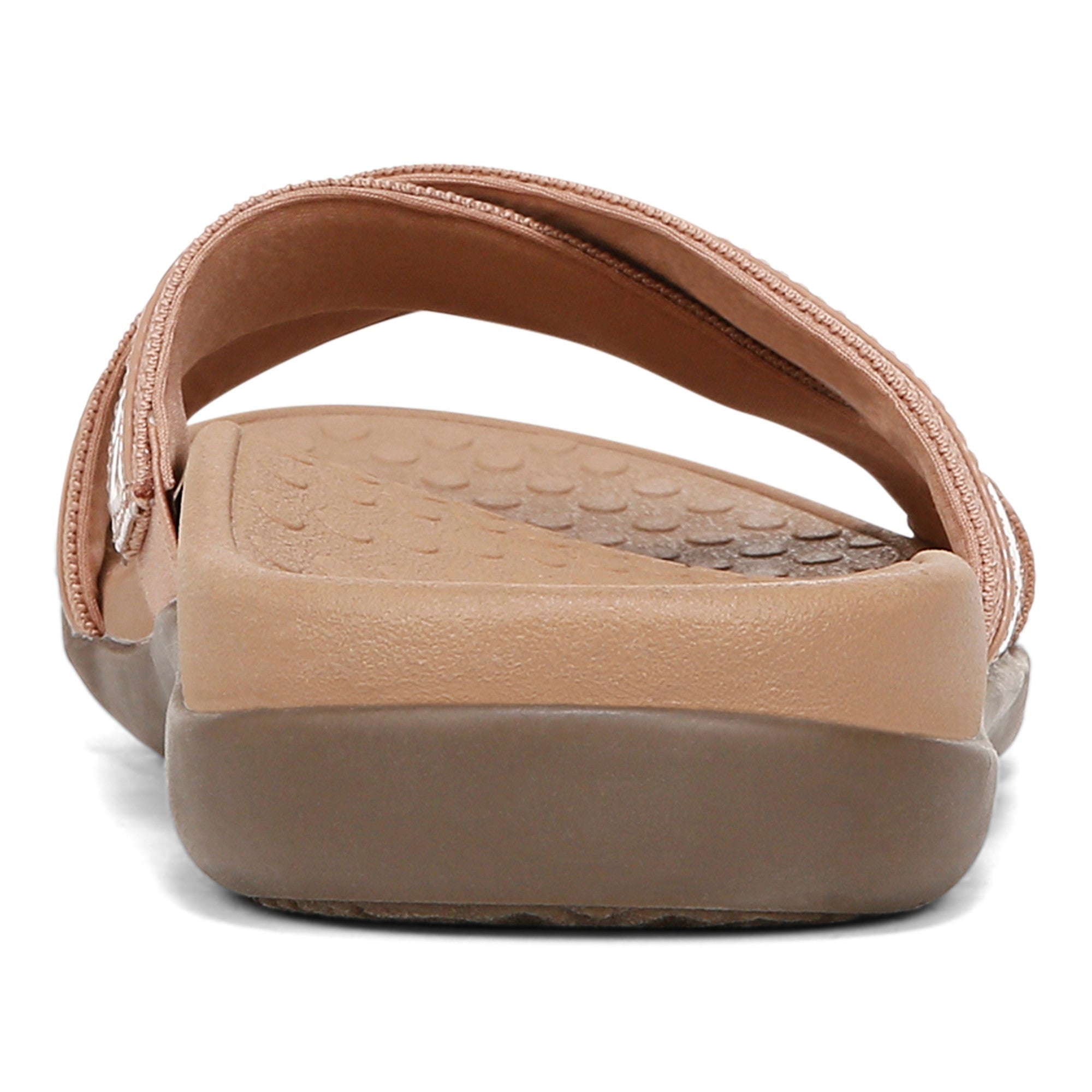 Vionic Merced Women's Cross Strap Slide Orthotic Sandals - Macaroon - Back