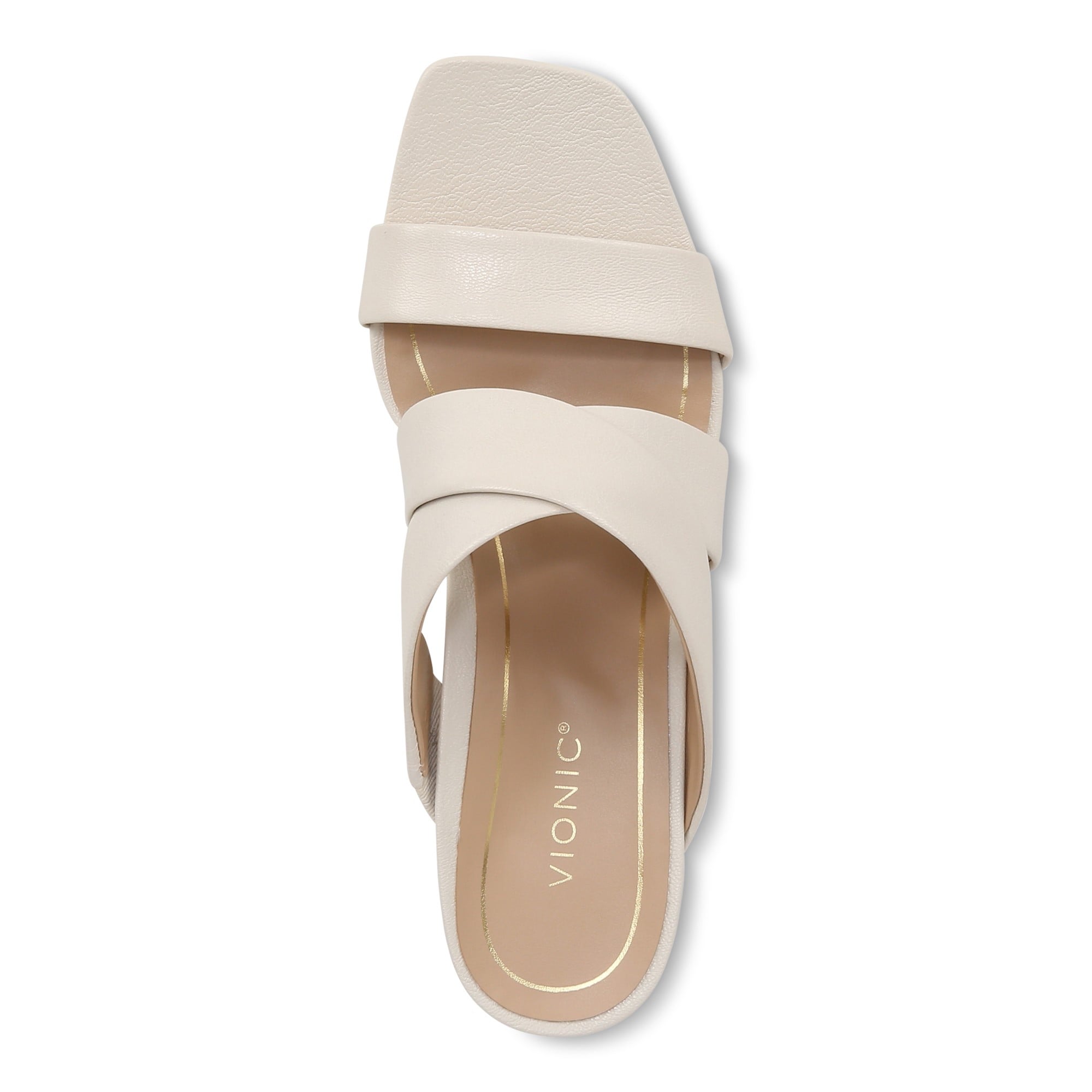 Vionic Merlot Women's Supportive Heeled Sandal - Cream - Top