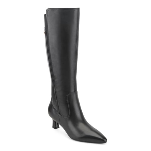 Easy Spirit Makenna Women's Leather Knee High Boots - BLK01 - View 1