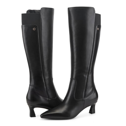 Easy Spirit Makenna Women's Leather Knee High Boots - BLK01 - View 6