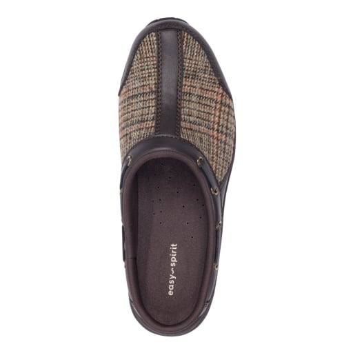 Easy Spirit Travelport Women's Plaid Slip-On Clogs - DBR01 - View 3