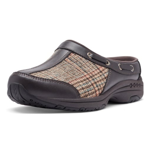 Easy Spirit Travelport Women's Plaid Slip-On Clogs - DBR01 - View 4