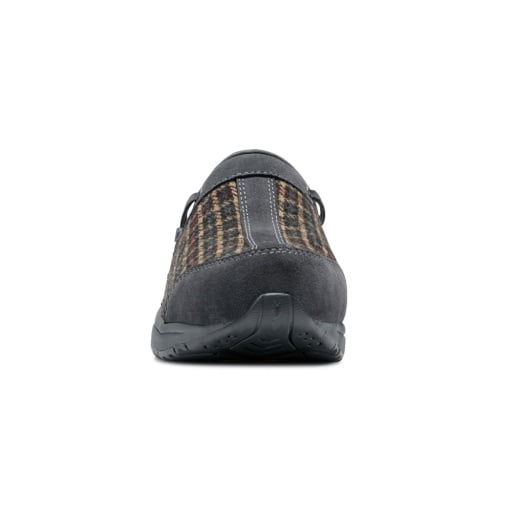 Easy Spirit Travelport Women's Suede Plaid Slip-On Clogs - DGR01 - View 5