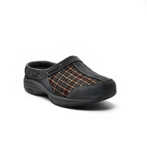 Easy Spirit Travelport Women's Suede Plaid Slip-On Clogs - DGR01 - View 9