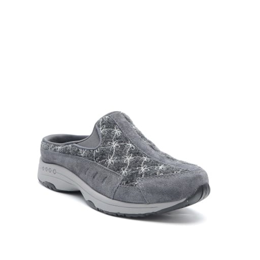 Easy Spirit Traveltime Women's Floral Suede Slip-On Clogs - DGR01 - View 1