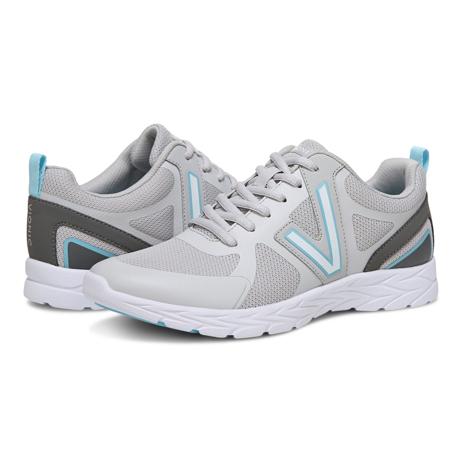 Vionic Miles Ii Womens Oxford/Lace Up Lifestyl - Vapor/Charcoal - pair left angle