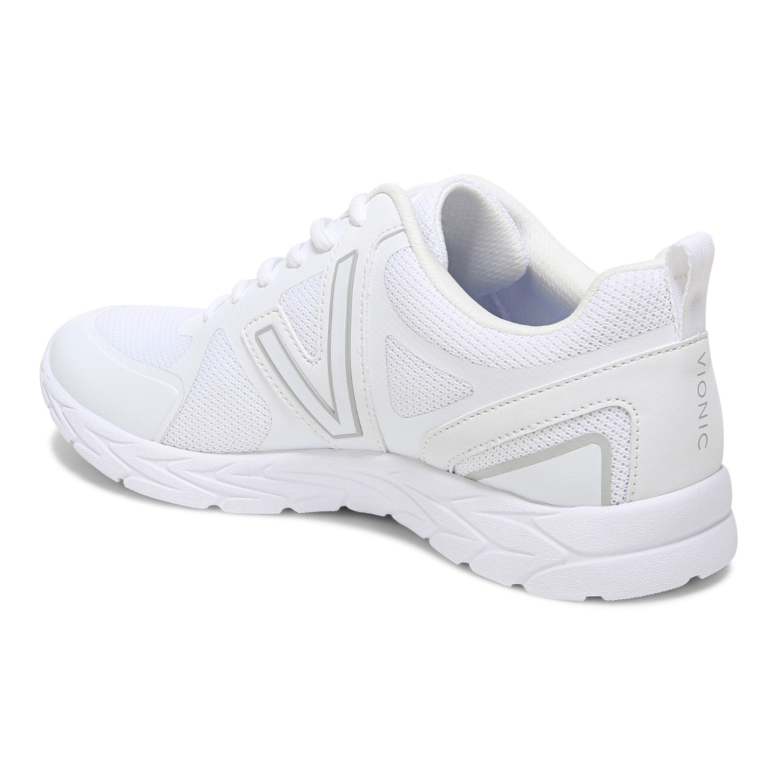 Vionic Miles Ii Womens Oxford/Lace Up Lifestyl - White - Back angle