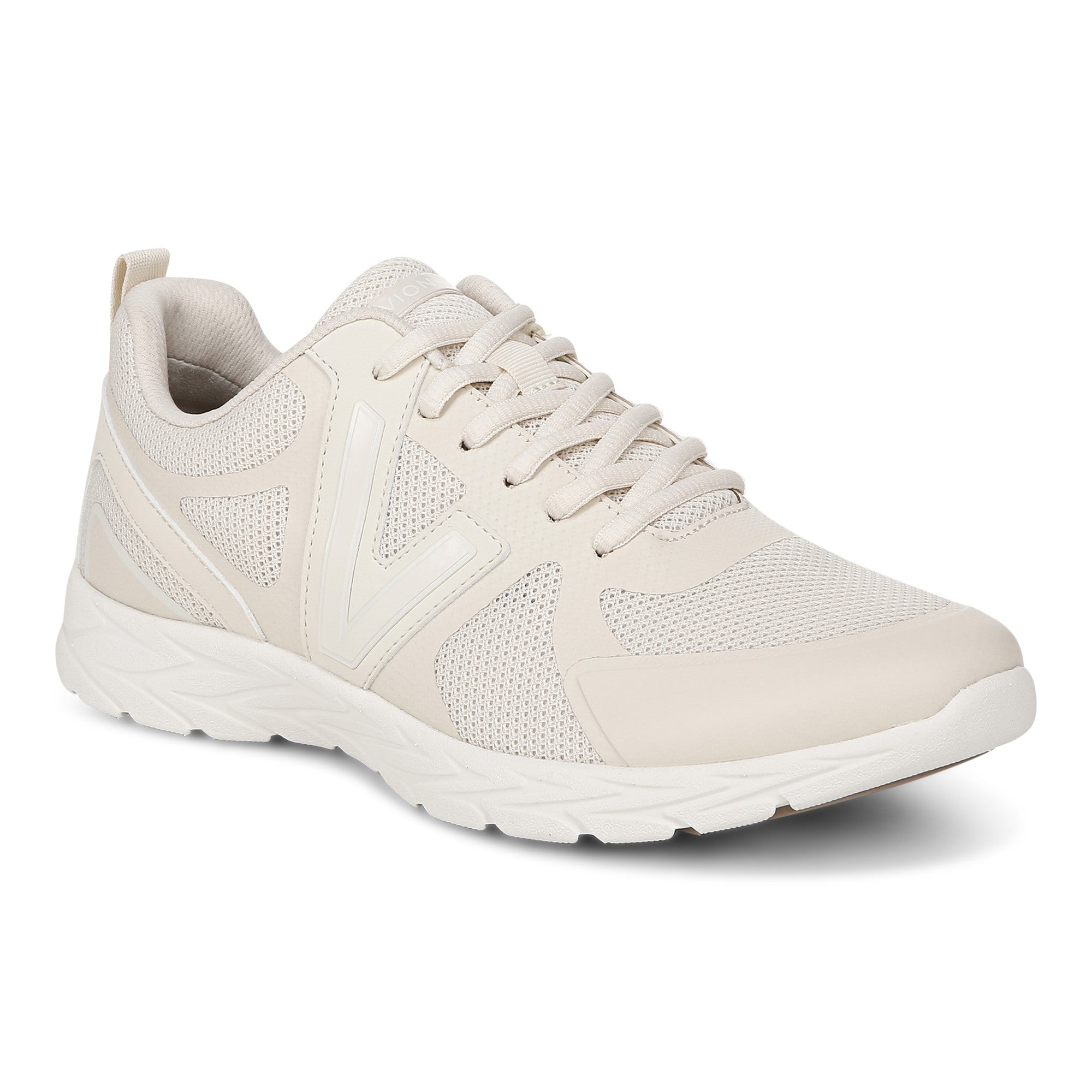 Vionic Miles II Women's Sneaker with Orthotic Arch Support in Cream