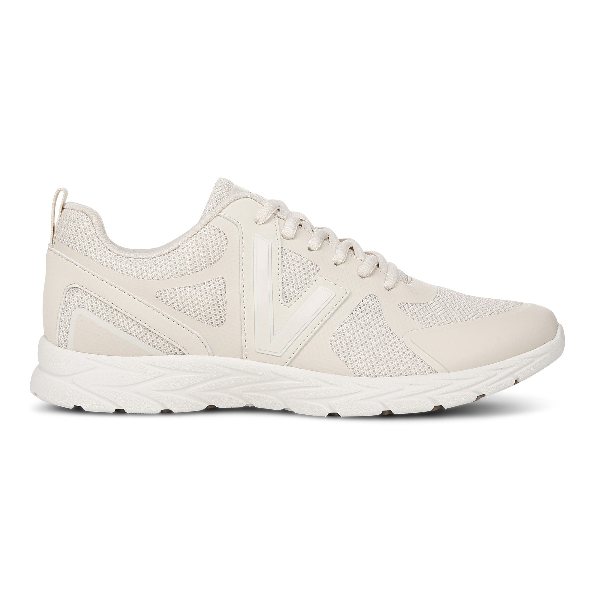 Vionic Miles II Women's Sneaker with Orthotic Arch Support - Cream - Right side