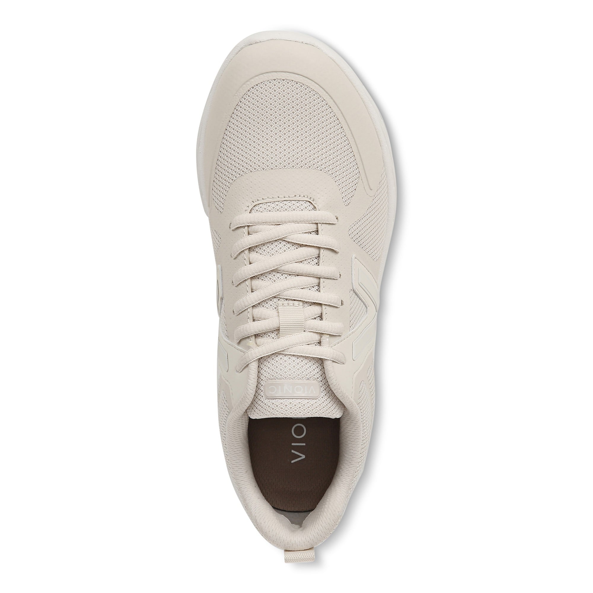 Vionic Miles II Women's Sneaker with Orthotic Arch Support - Cream - Top