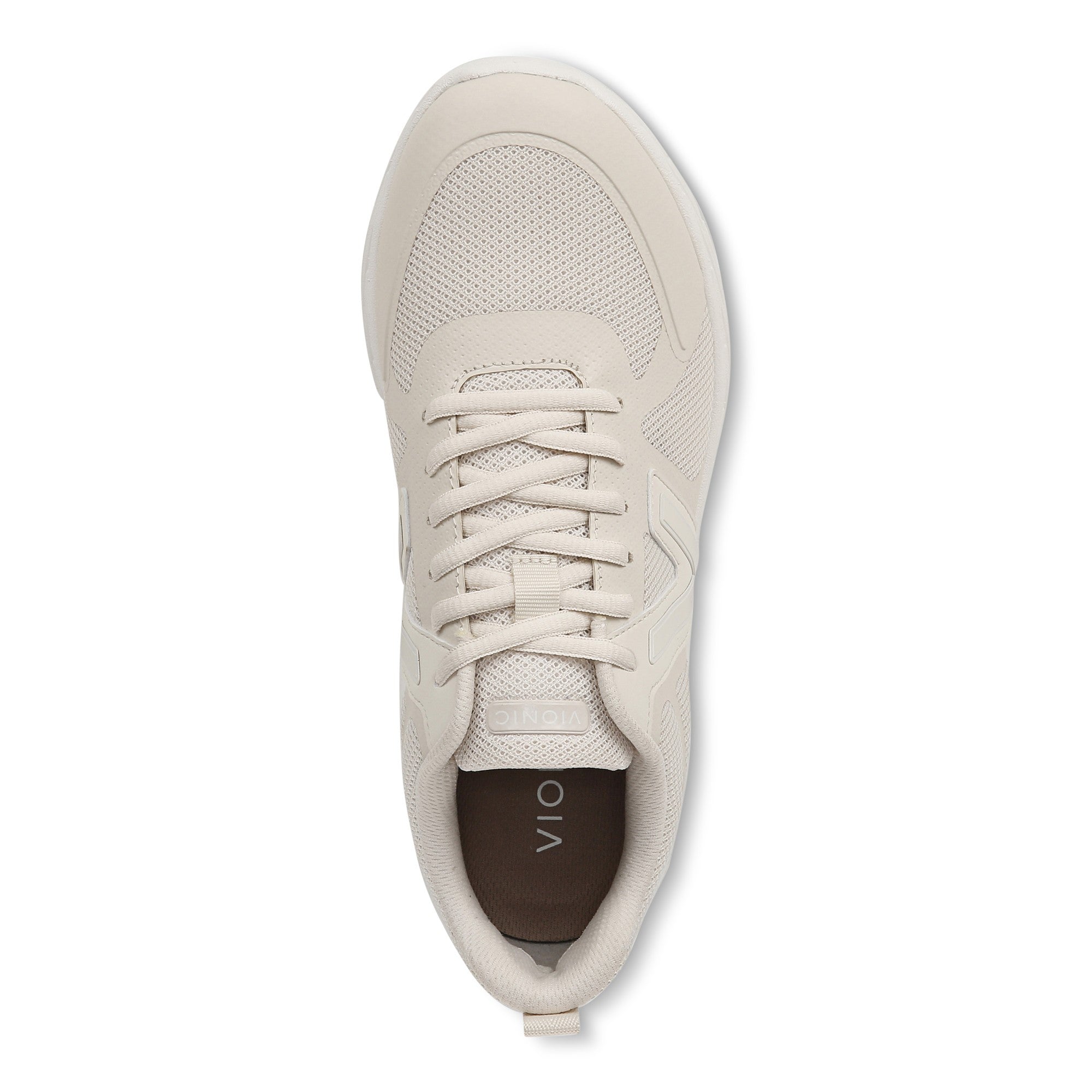 Vionic Miles II Women's Sneaker with Orthotic Arch Support - Cream - Top