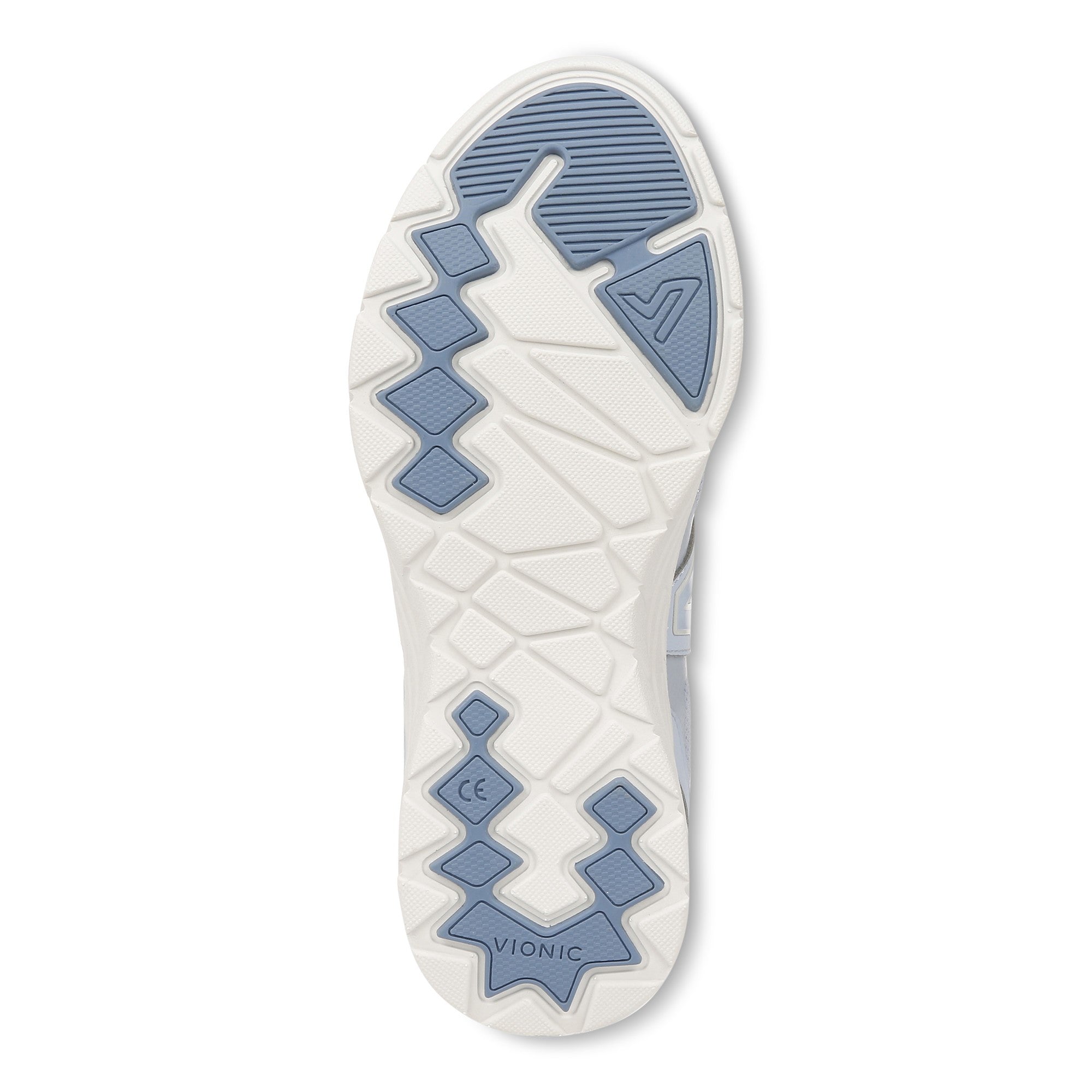 Vionic Miles II Women's Sneaker with Orthotic Arch Support - Skyway Blue - Bottom