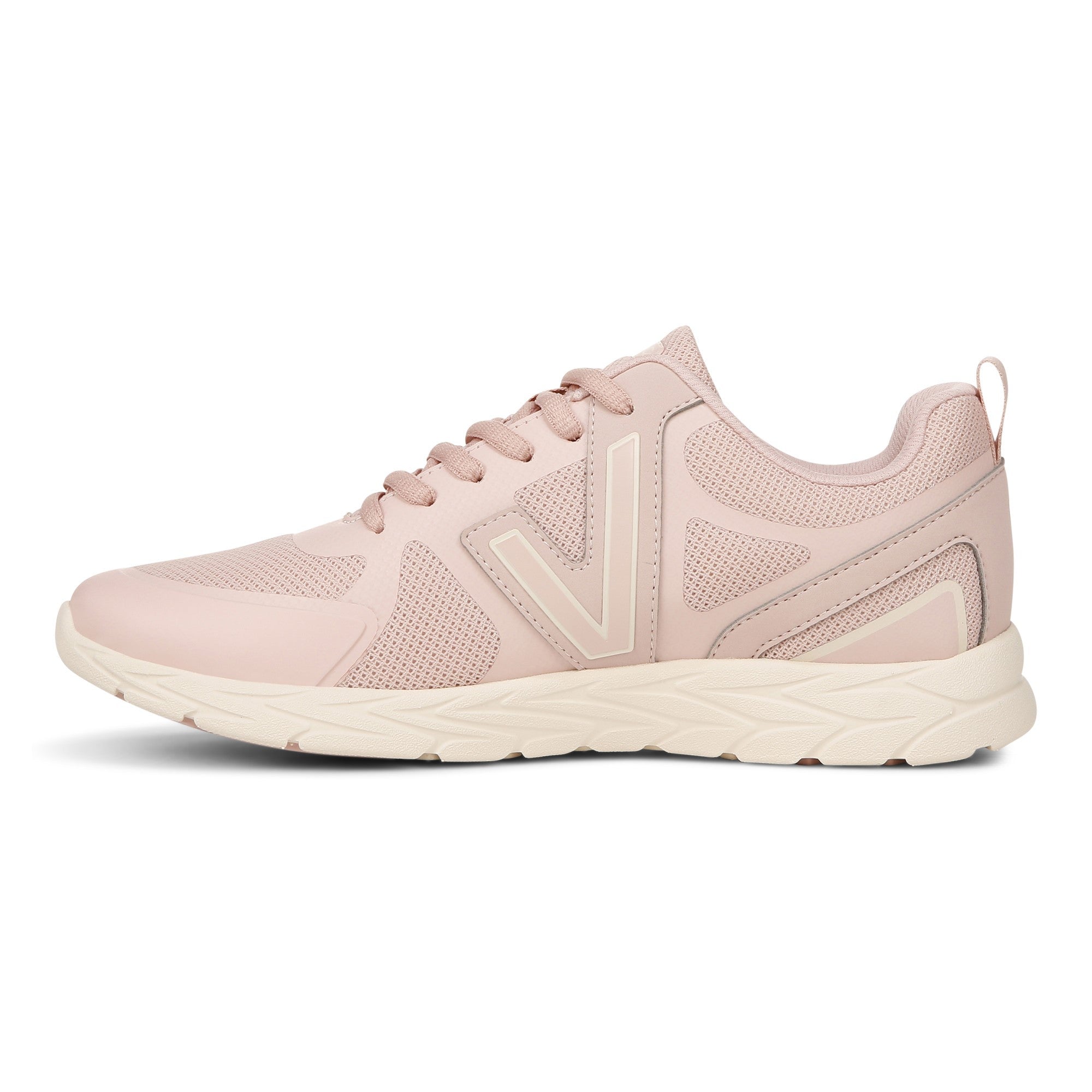 Vionic Miles II Women's Sneaker with Orthotic Arch Support - Light Pink - Left Side