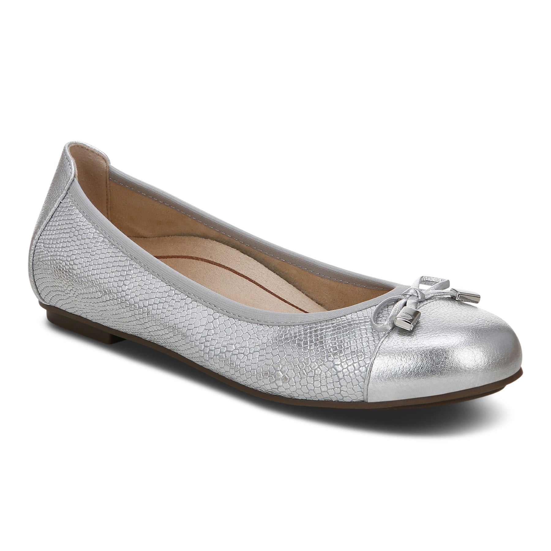 Vionic Spark Minna - Women's Casual Shoes - Silver - Angle main