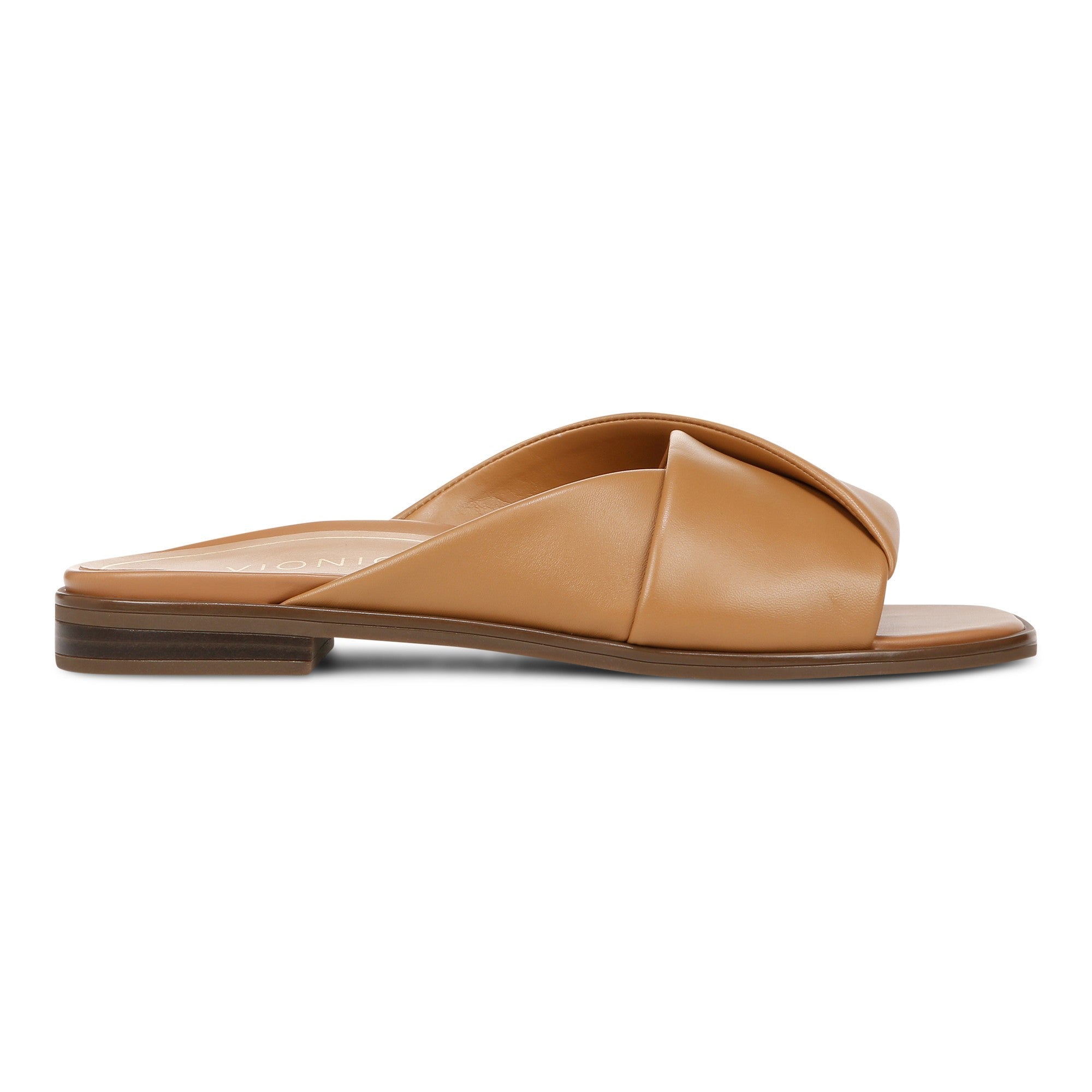 Vionic Miramar Women's Comfort Slide Sandal - Camel - Right side