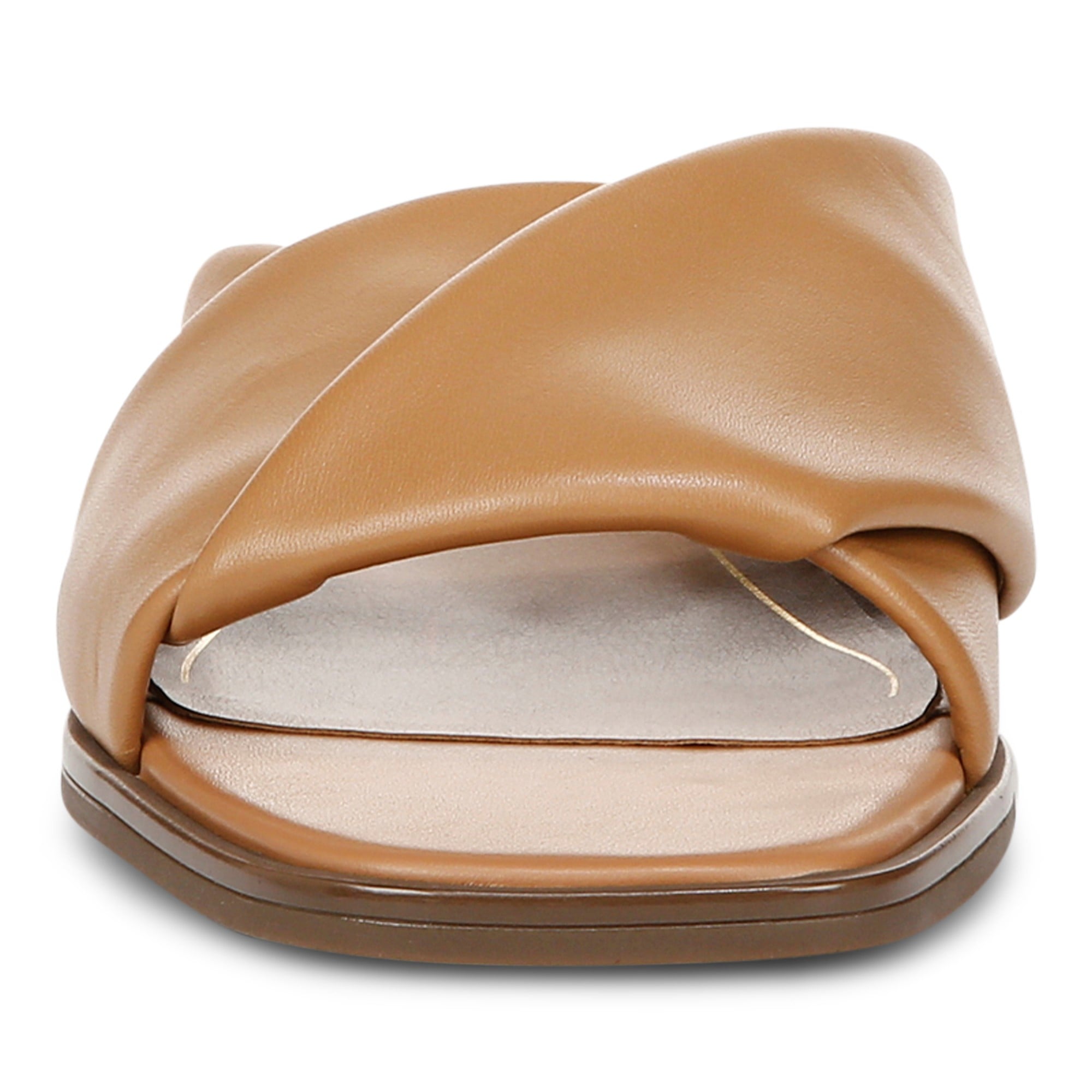 Vionic Miramar Women's Comfort Slide Sandal - Camel - Front
