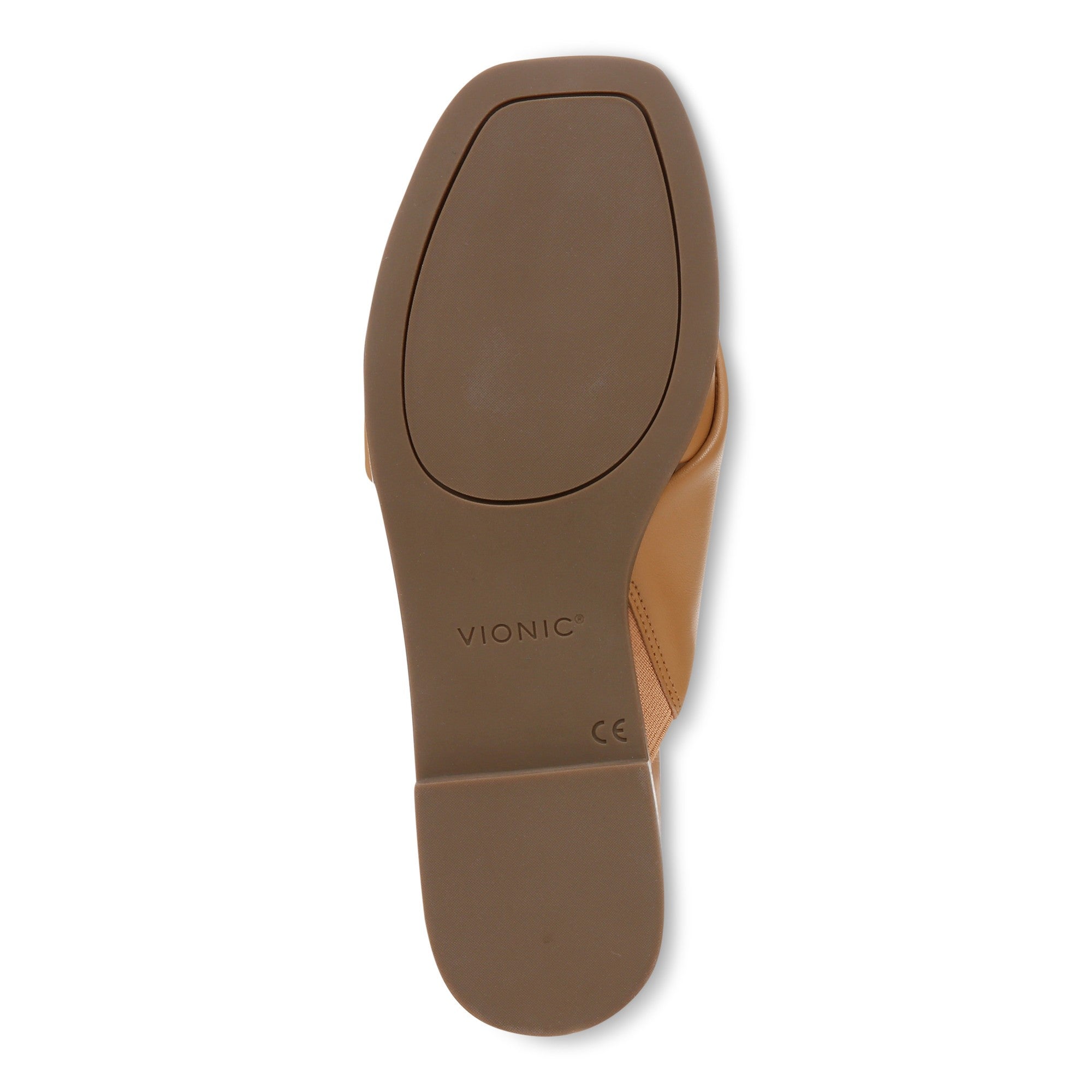 Vionic Miramar Women's Comfort Slide Sandal - Camel - Bottom