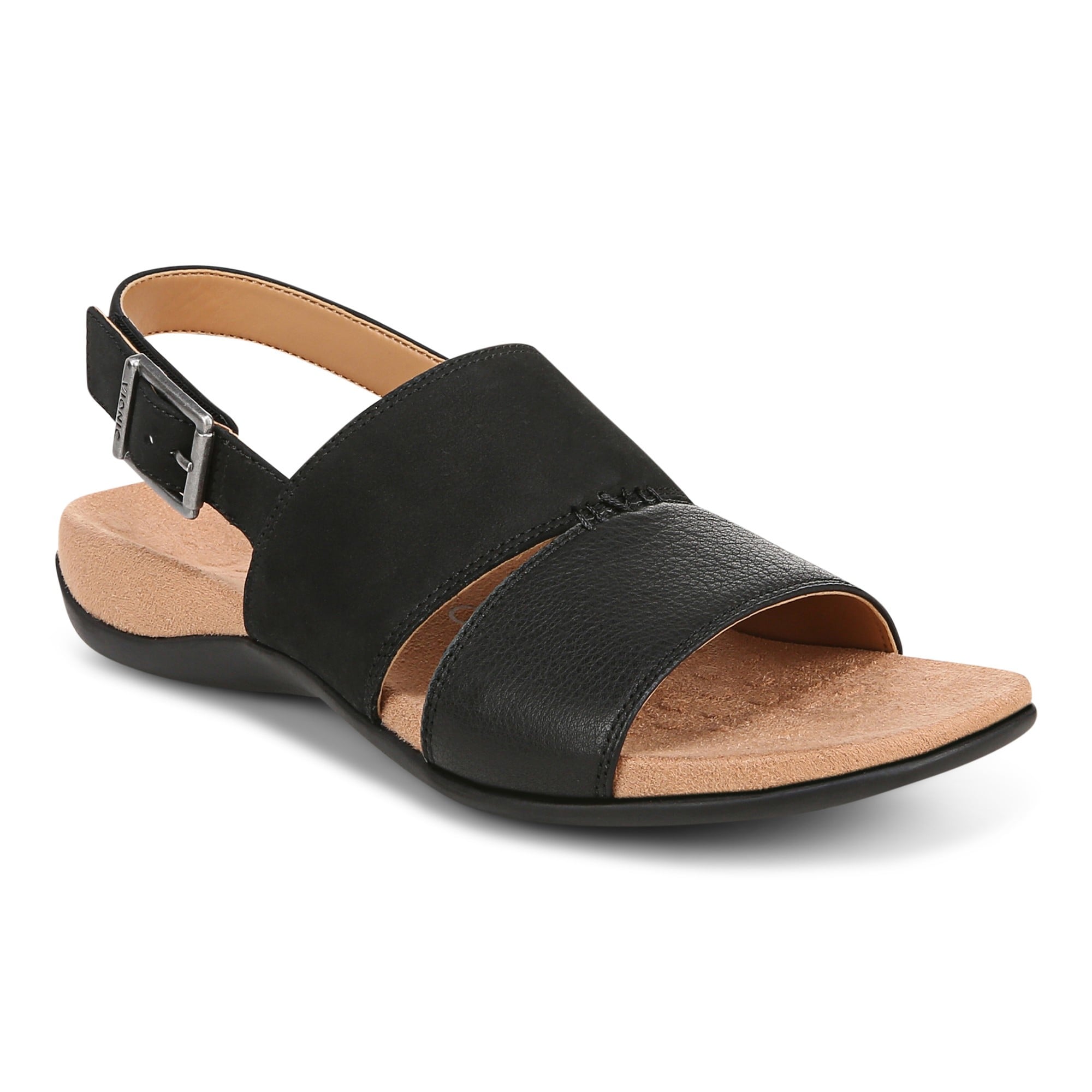 Vionic Morro Women's Slingback Comfort Orthotic Sandal in Black
