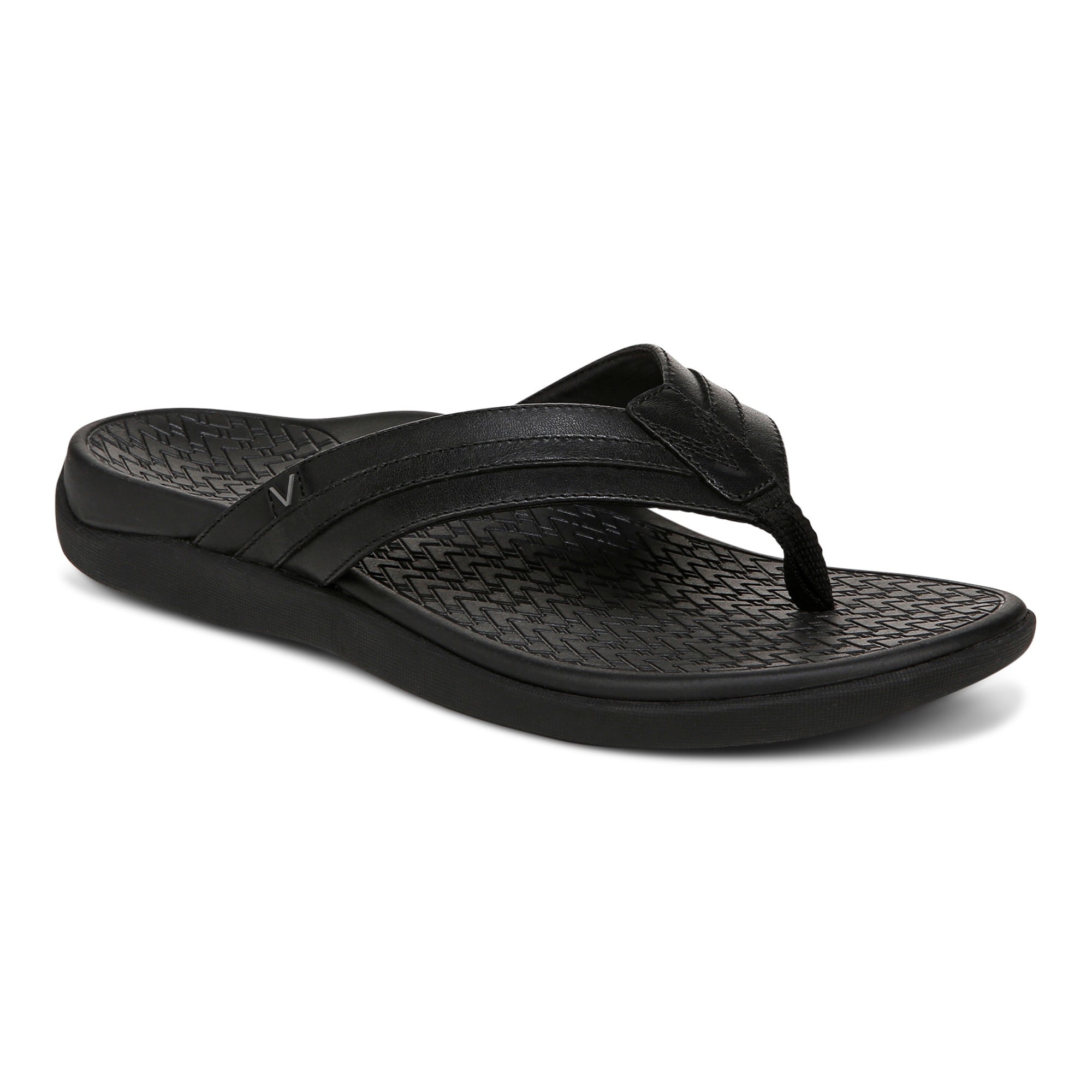 Vionic Men's Tide II Orthotic Support Sandal in Black