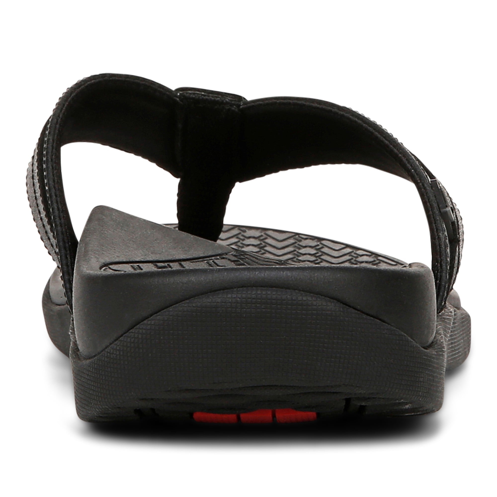 Vionic Men's Tide II Orthotic Support Sandal - Black - Back