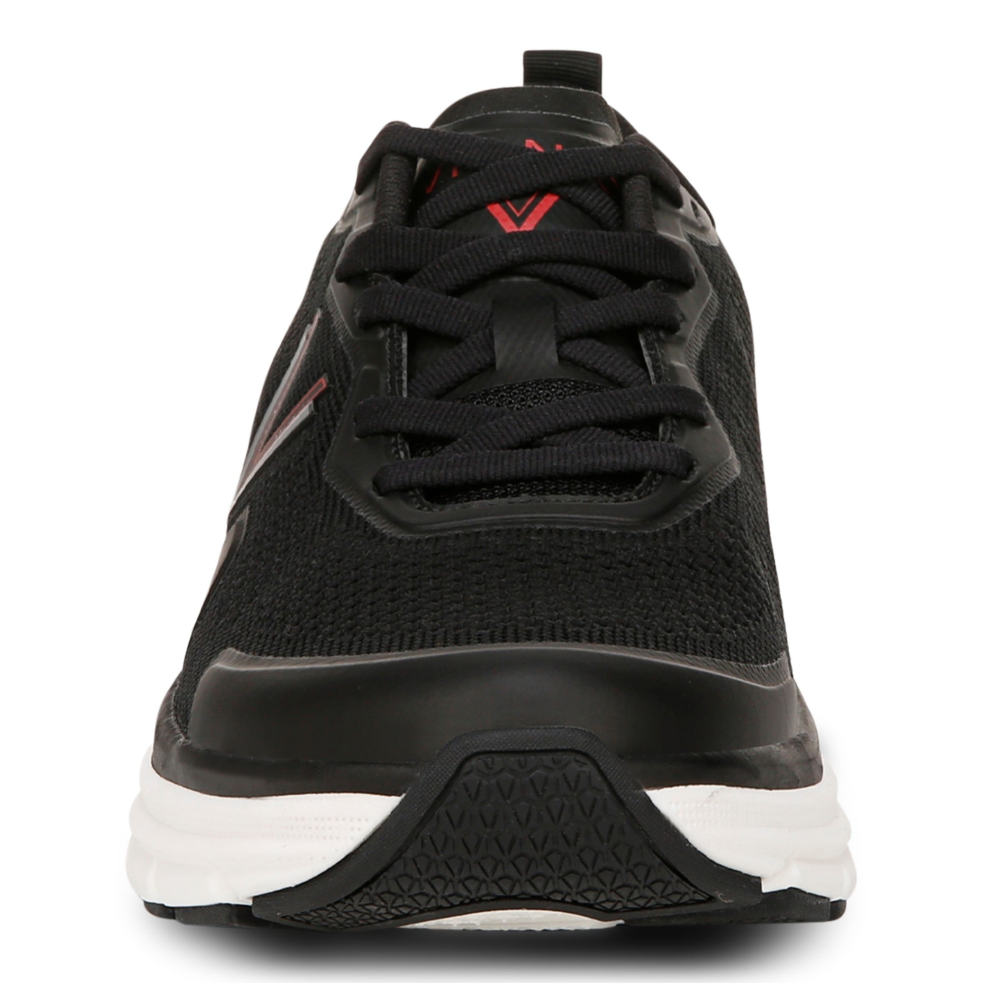Vionic Men's Walk Max - Water Repellent Athletic Walking Shoes with Orthotic Support - Black - Front