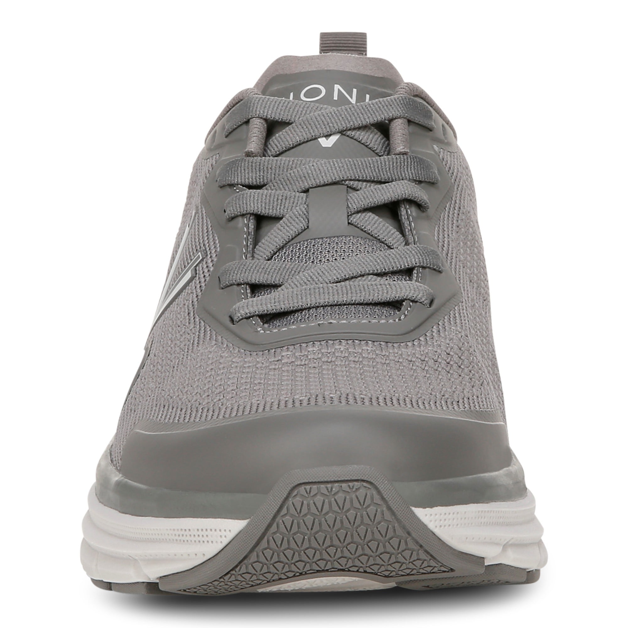 Vionic Men's Walk Max - Water Repellent Athletic Walking Shoes with Orthotic Support - Charcoal Grey - Front