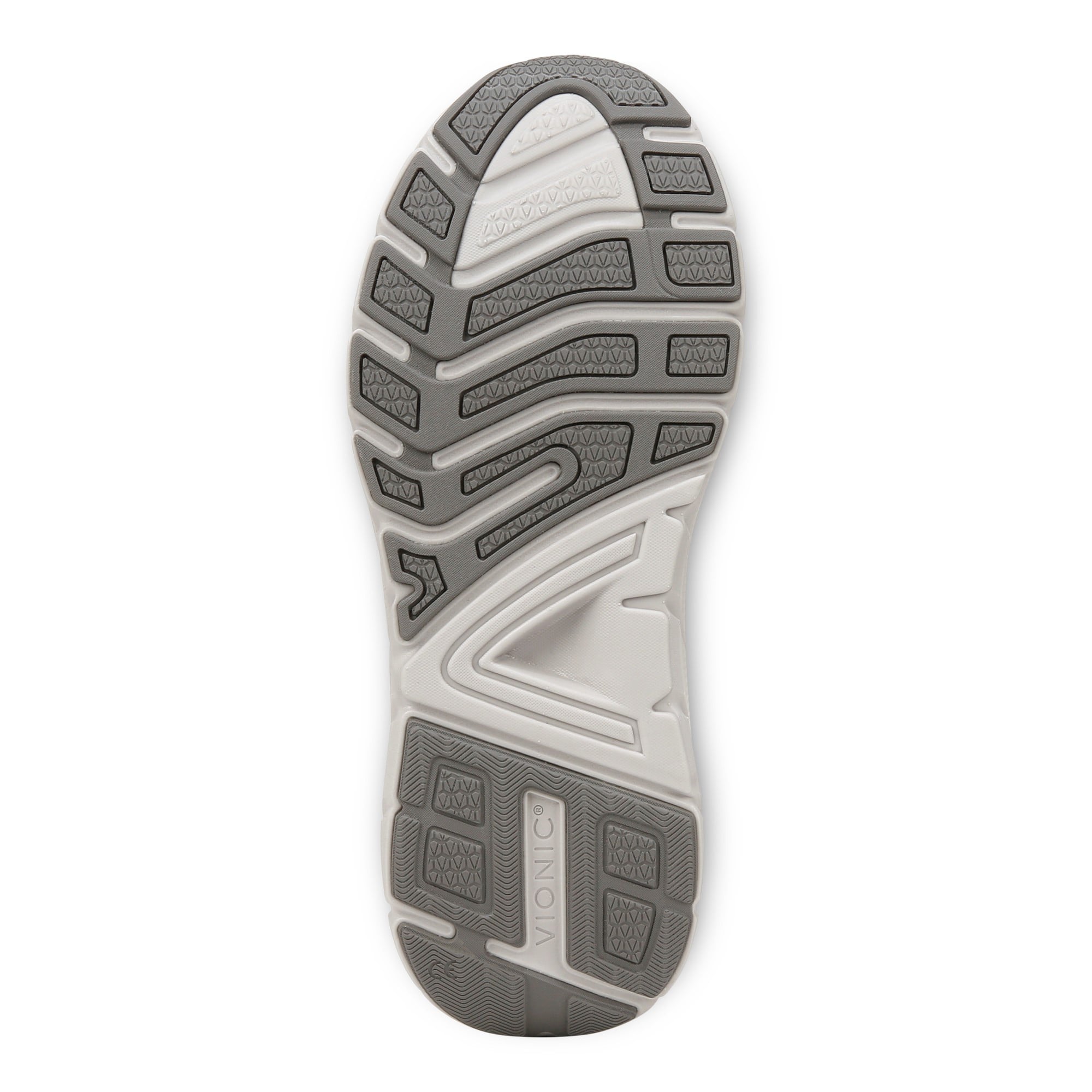 Vionic Men's Walk Max - Water Repellent Athletic Walking Shoes with Orthotic Support - Charcoal Grey - Bottom