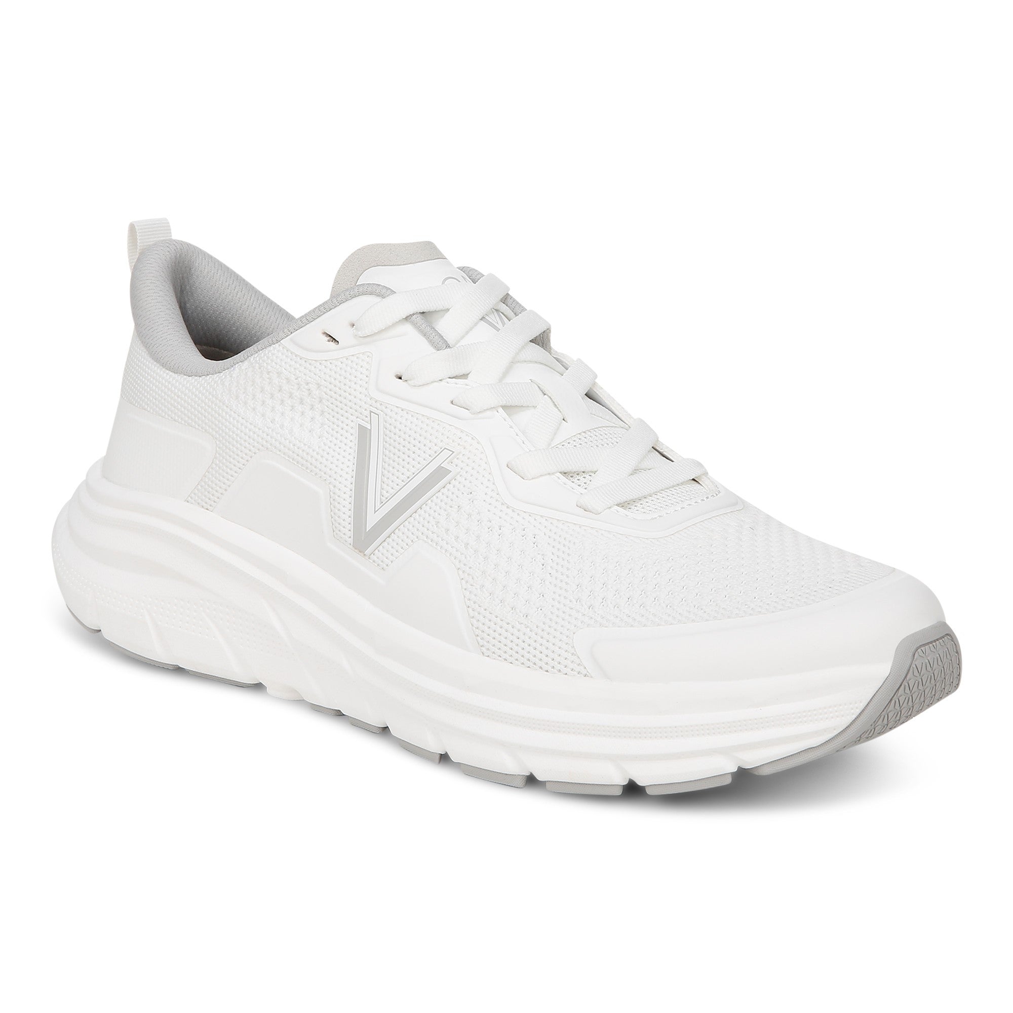 Vionic Men's Walk Max - Water Repellent Athletic Walking Shoes with Orthotic Support in White