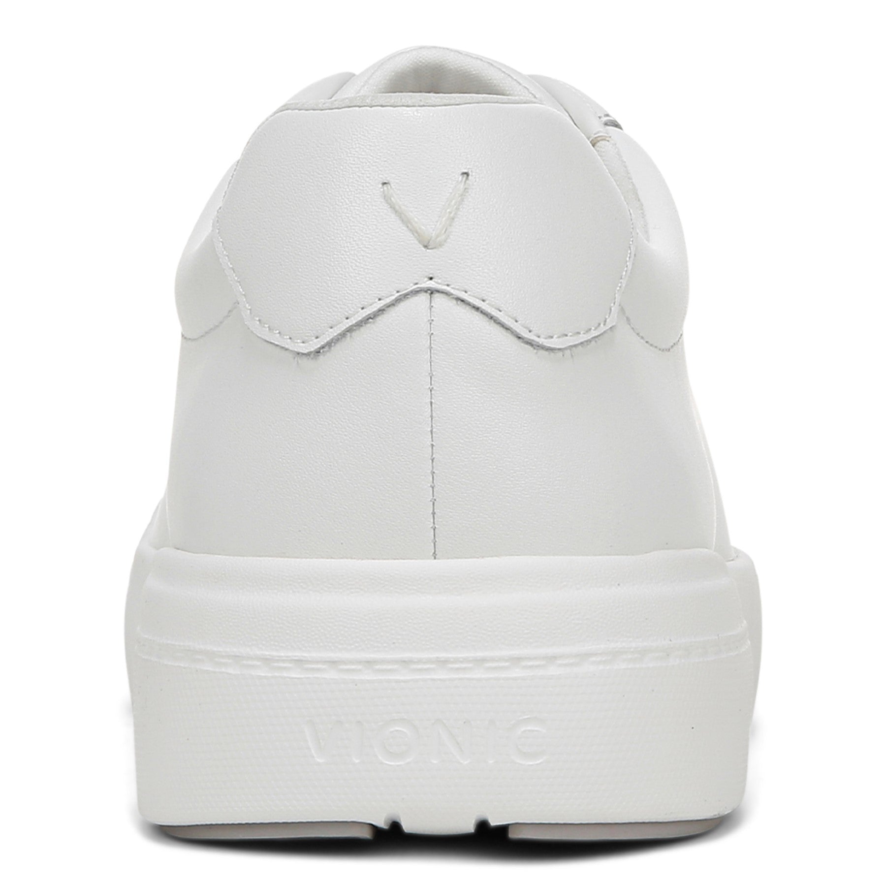 Vionic Colbie Men's Slip On Comfort Shoes - White Leather - Back