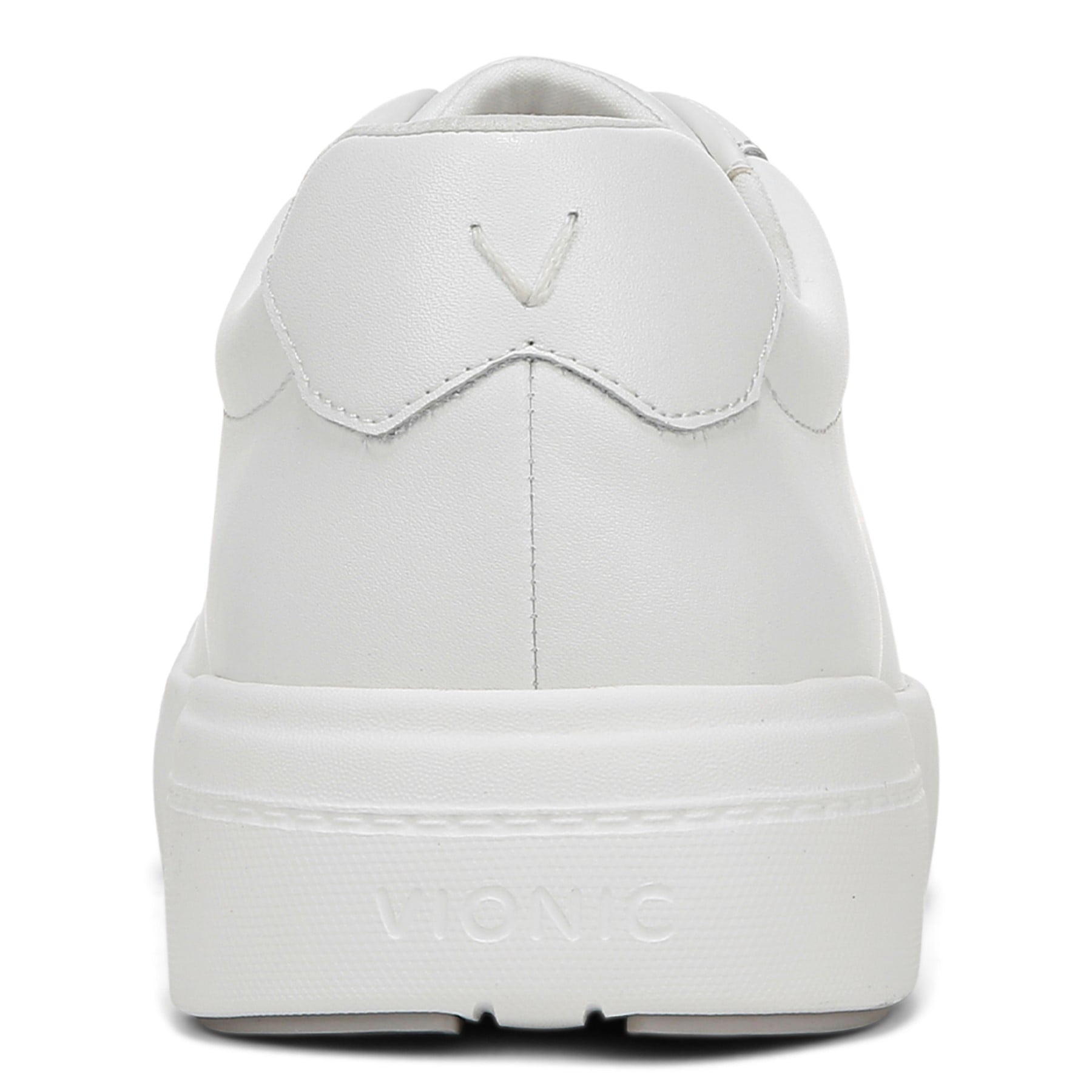 Vionic Colbie Men's Slip On Comfort Shoes - White Leather - Back