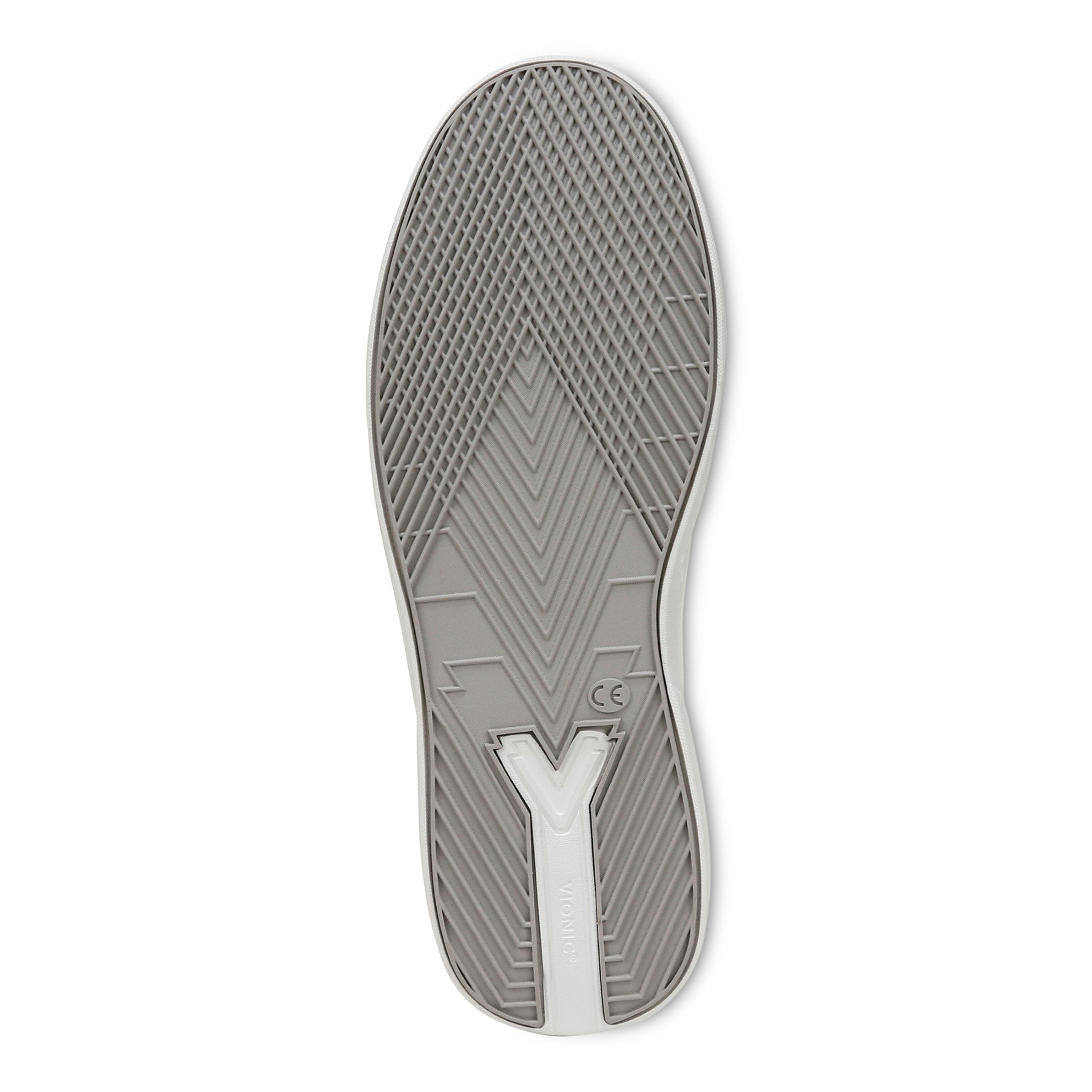 Vionic Colbie Men's Slip On Comfort Shoes - White Leather - Bottom