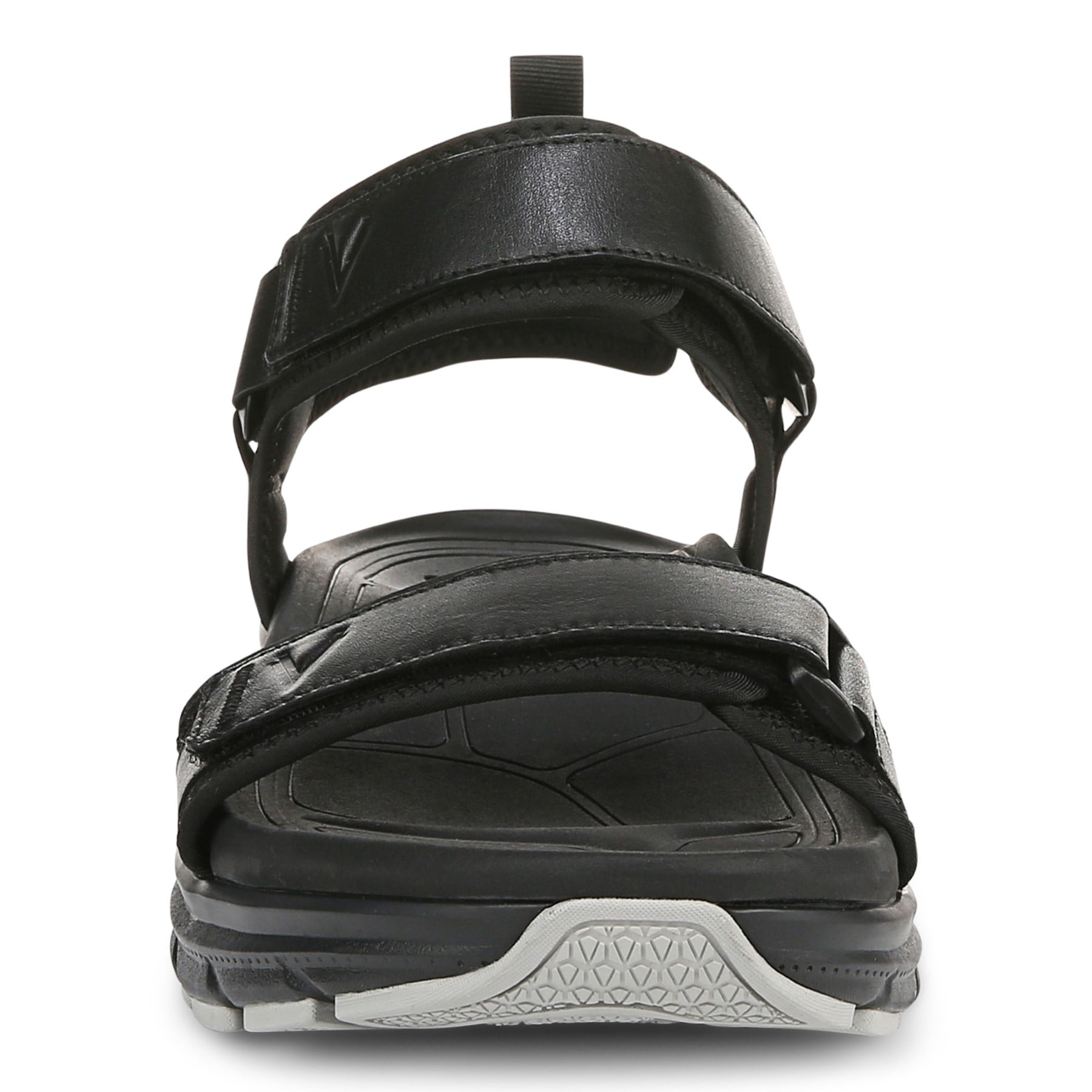 Vionic Walk Max Wanderer mens Quarter/Ankle/T-Strap Sandal - Black - Front