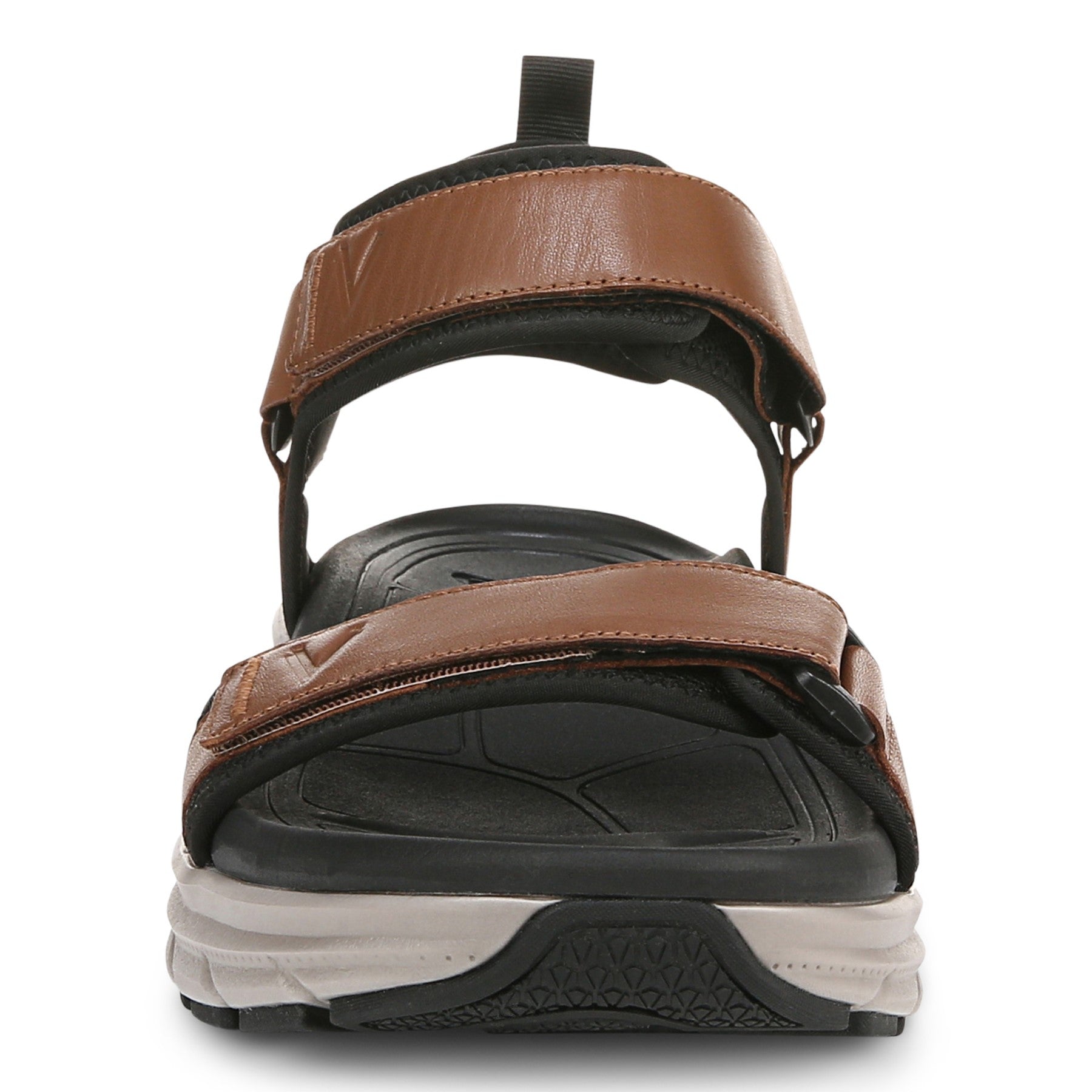 Vionic Walk Max Wanderer mens Quarter/Ankle/T-Strap Sandal - Hazelnut - Front