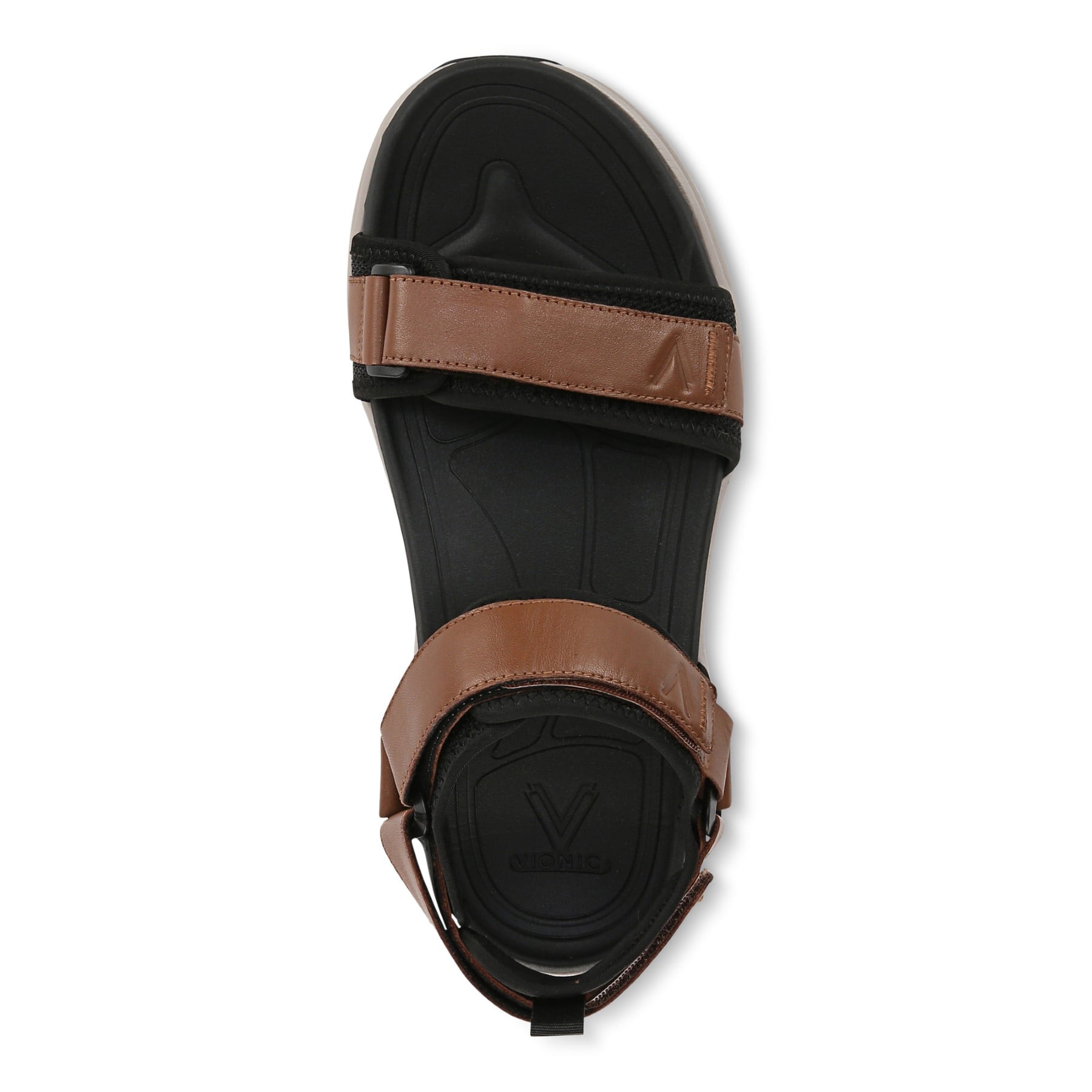 Vionic Walk Max Wanderer mens Quarter/Ankle/T-Strap Sandal - Hazelnut - Top
