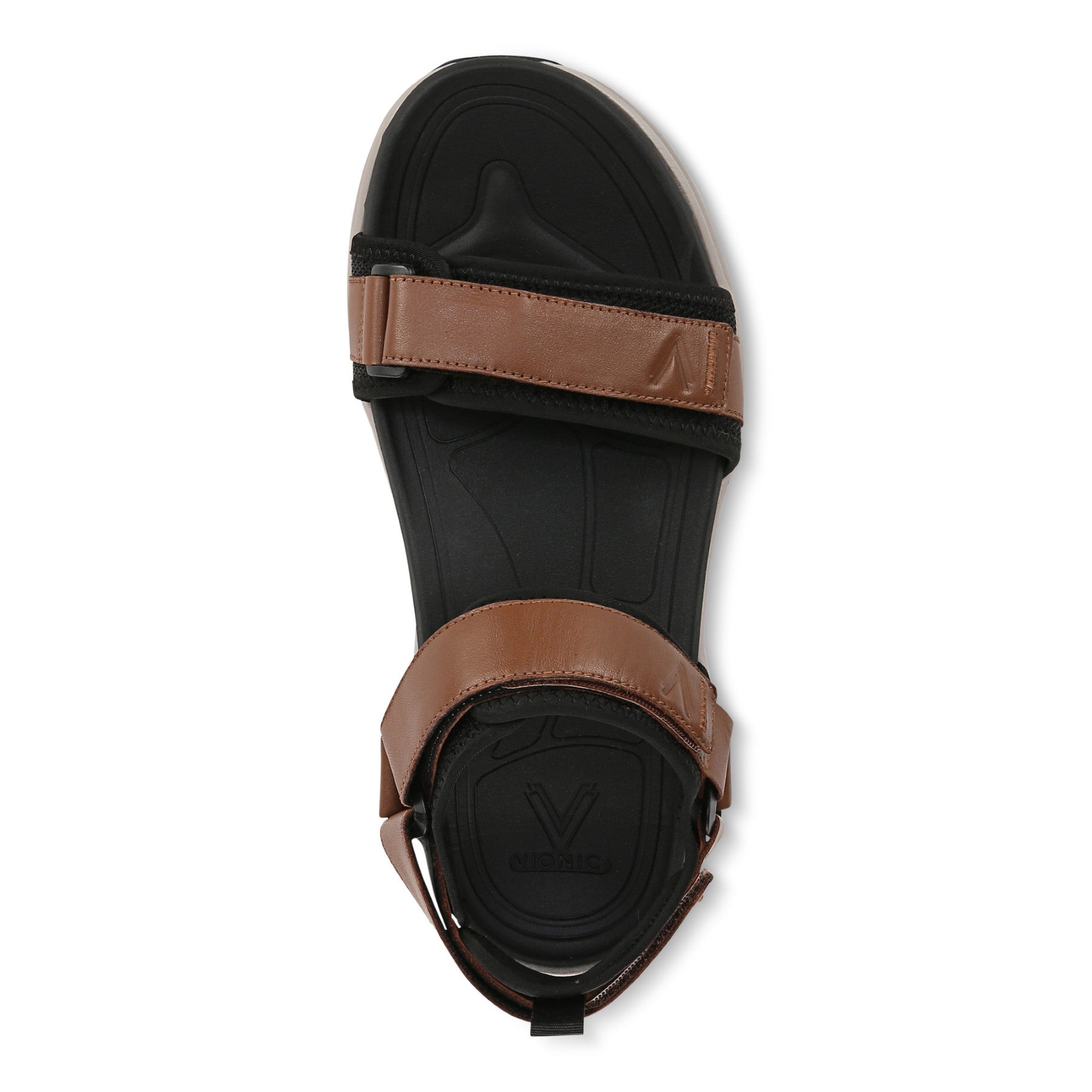 Vionic Walk Max Wanderer mens Quarter/Ankle/T-Strap Sandal - Hazelnut - Top